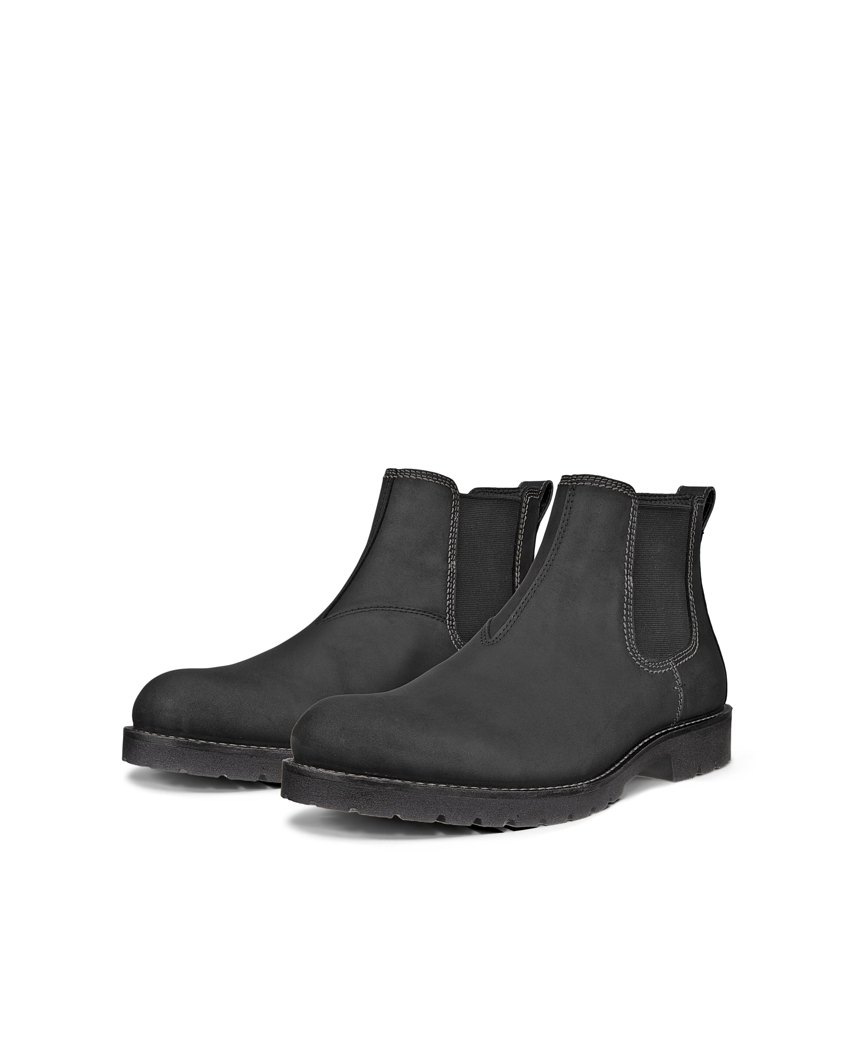 Ecco Chelseaboots "ECCO CHARLESTOWN" Schlupfboots, Stiefelette mit seitlichen Stretcheinsätzen, waterproof