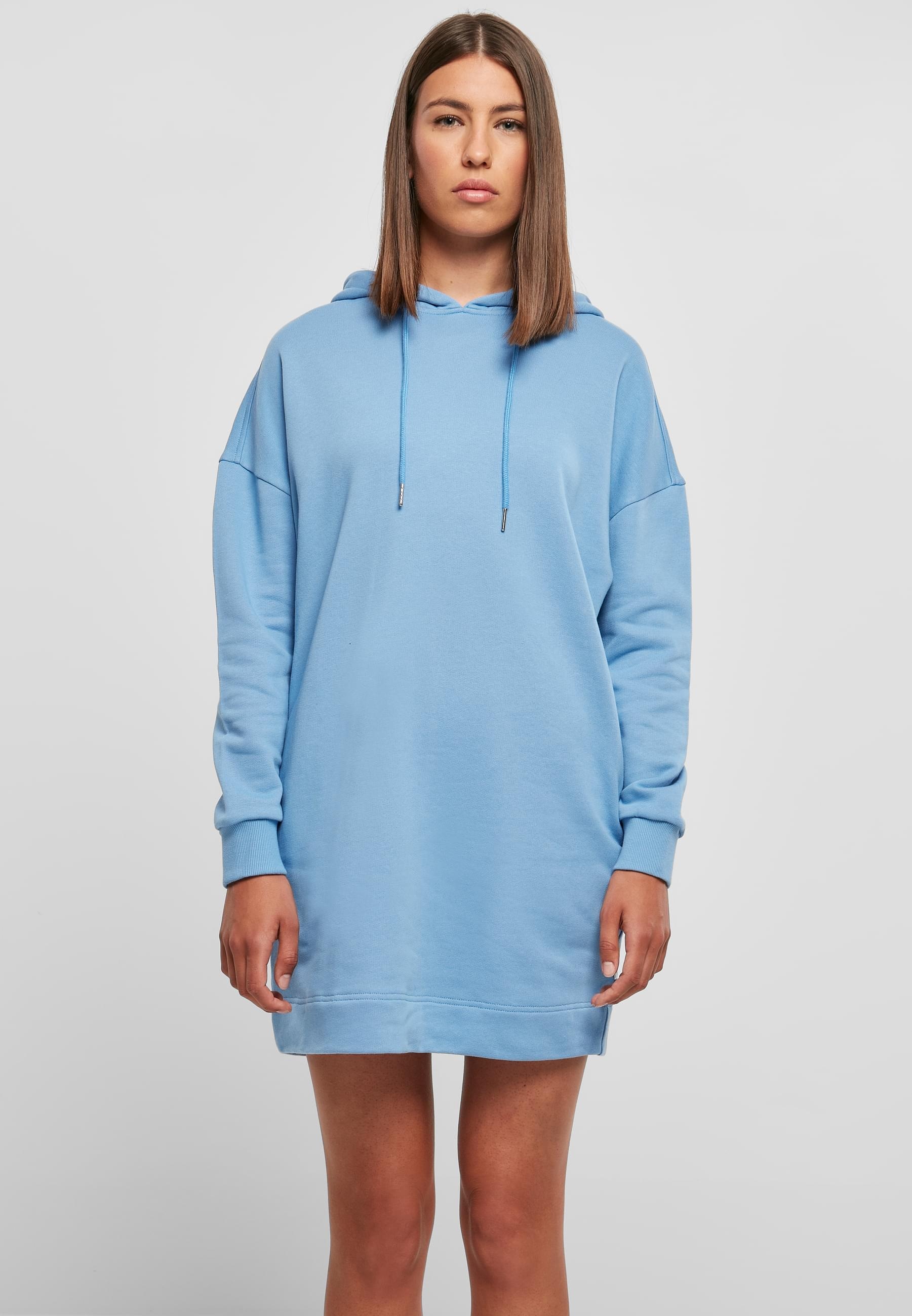 URBAN CLASSICS Shirtkleid »Urban Classics Damen Ladies Organic Oversized Terry Hoody Dress«, (1 tlg.)