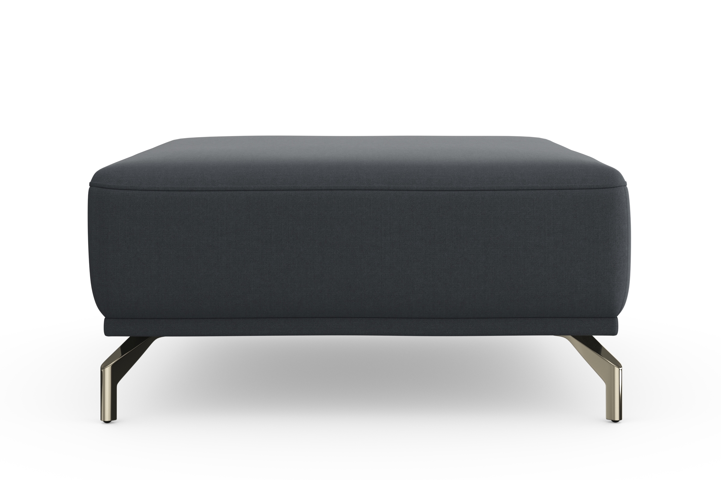 sit&more Hocker »Bailando«, mit Federkern und satinierten Nickelfüßen