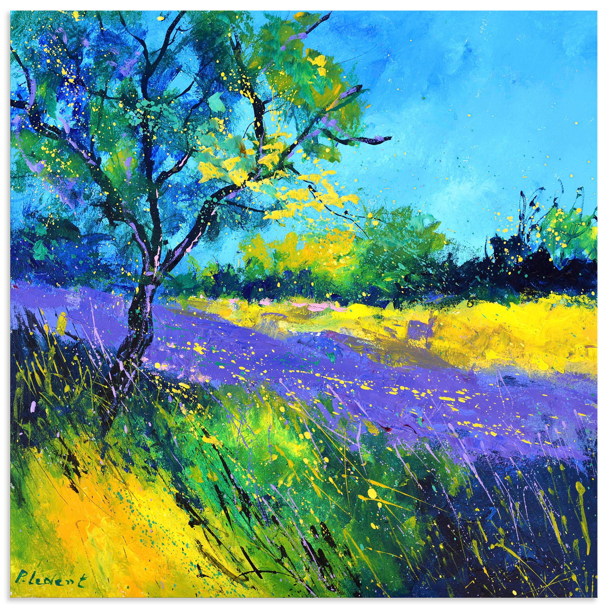 Artland "Lavender field" Wiesen & Baumbilder 1 Stk. tlg. als Alubild, Leinwandbild, Poster, Wandaufkleber in verschied. Größen