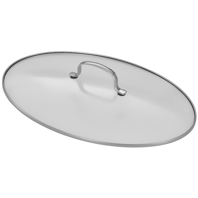 RÖSLE Bräter »ELEGANCE«, Edelstahl 18/10, (1 tlg.), oval, mit Glasdeckel,  spülmaschinen-, backofen- und induktionsgeeignet bestellen | BAUR