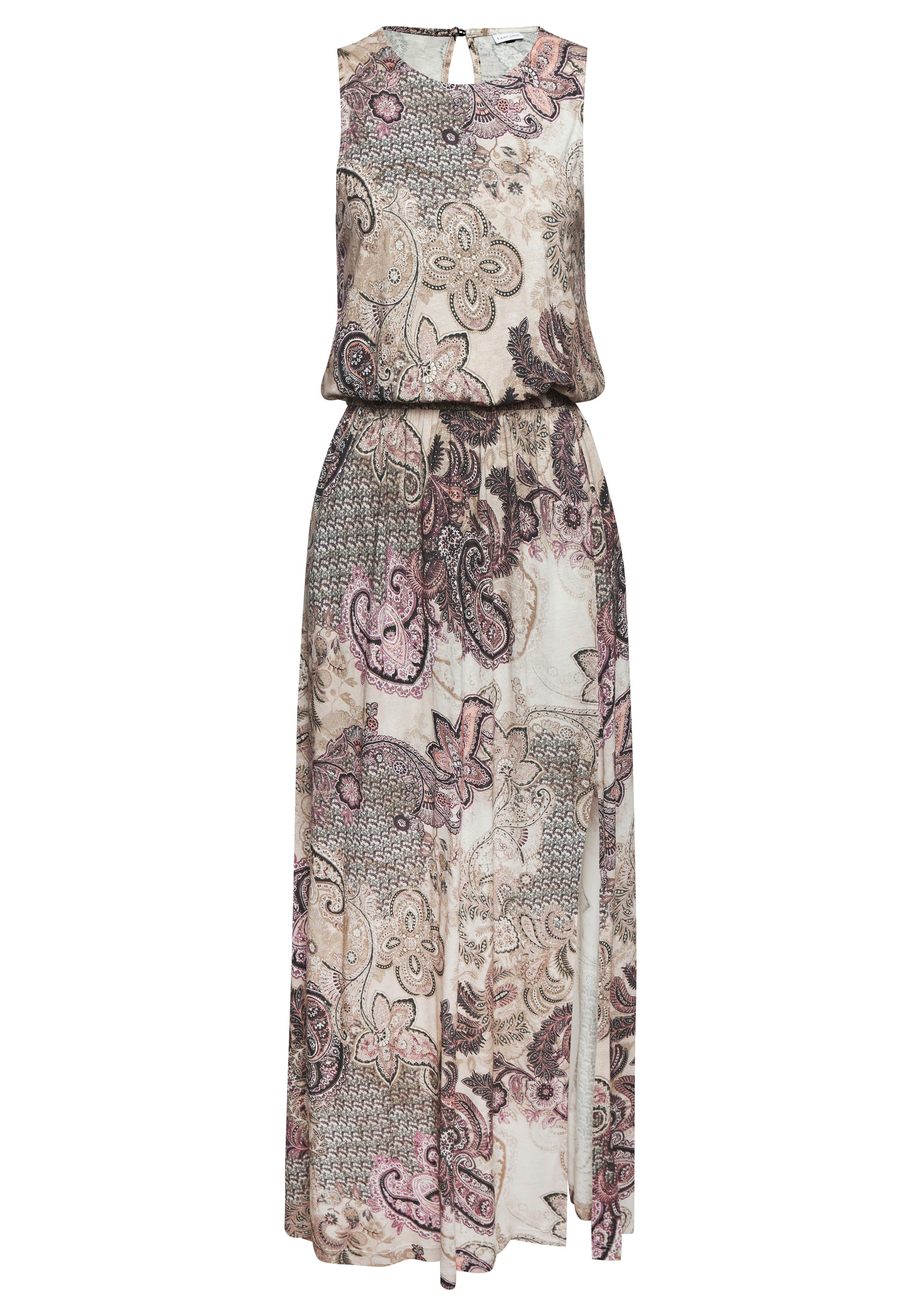 LASCANA Maxikleid Seitennahttaschen mit Paisleyprint und Schlitz, leichtes günstig online kaufen