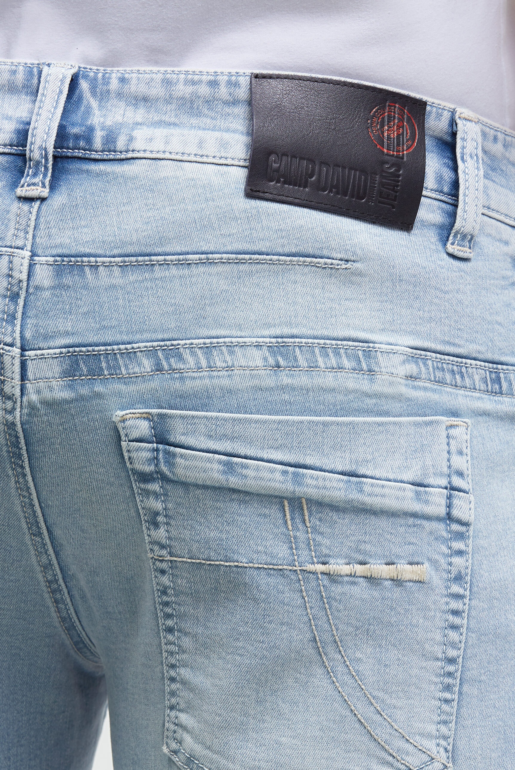 CAMP DAVID Jeansshorts mit Turn-Up Saum