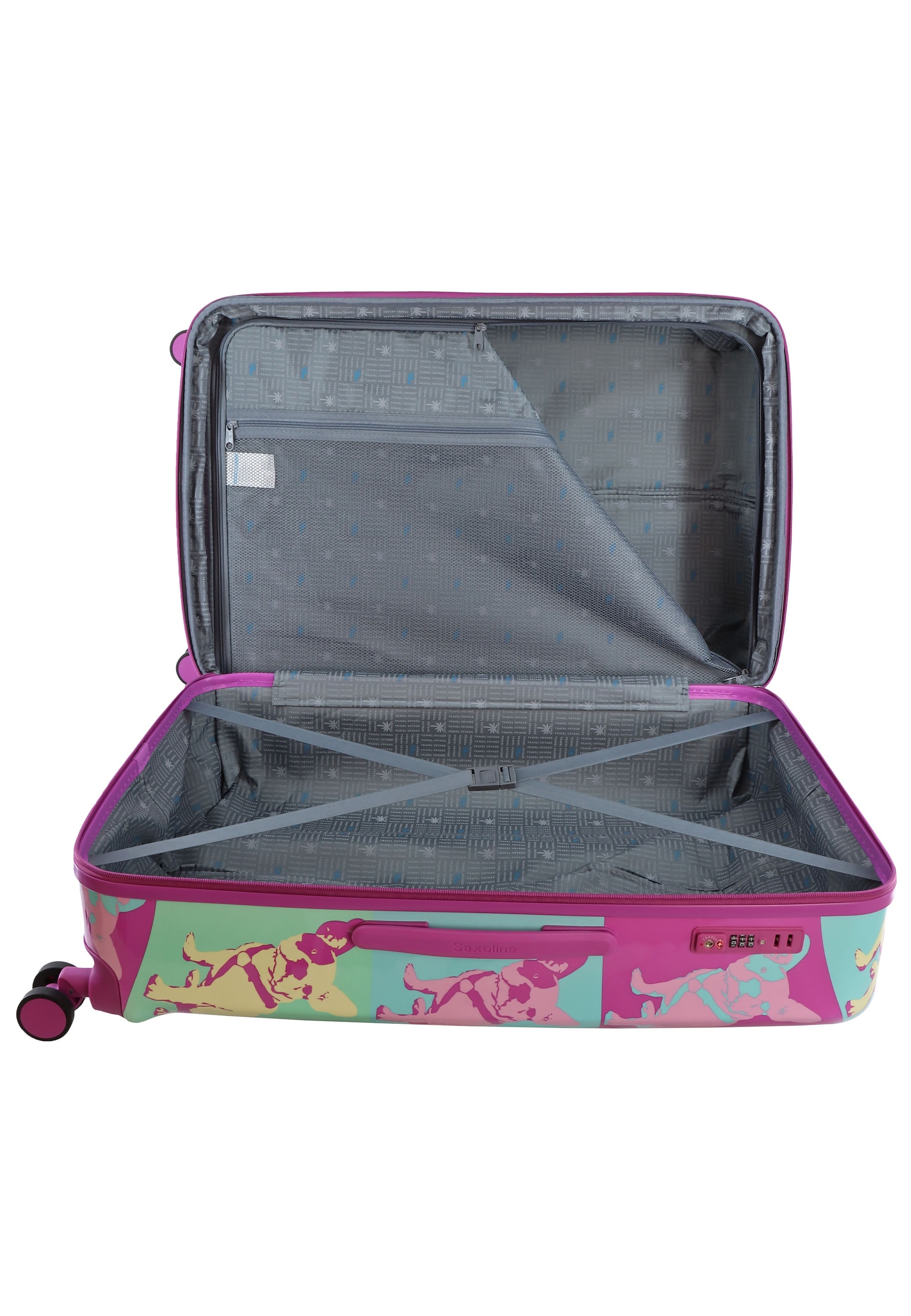 Saxoline® Koffer »Bulldog Emotion«, aus ABS- und PC-Materialien