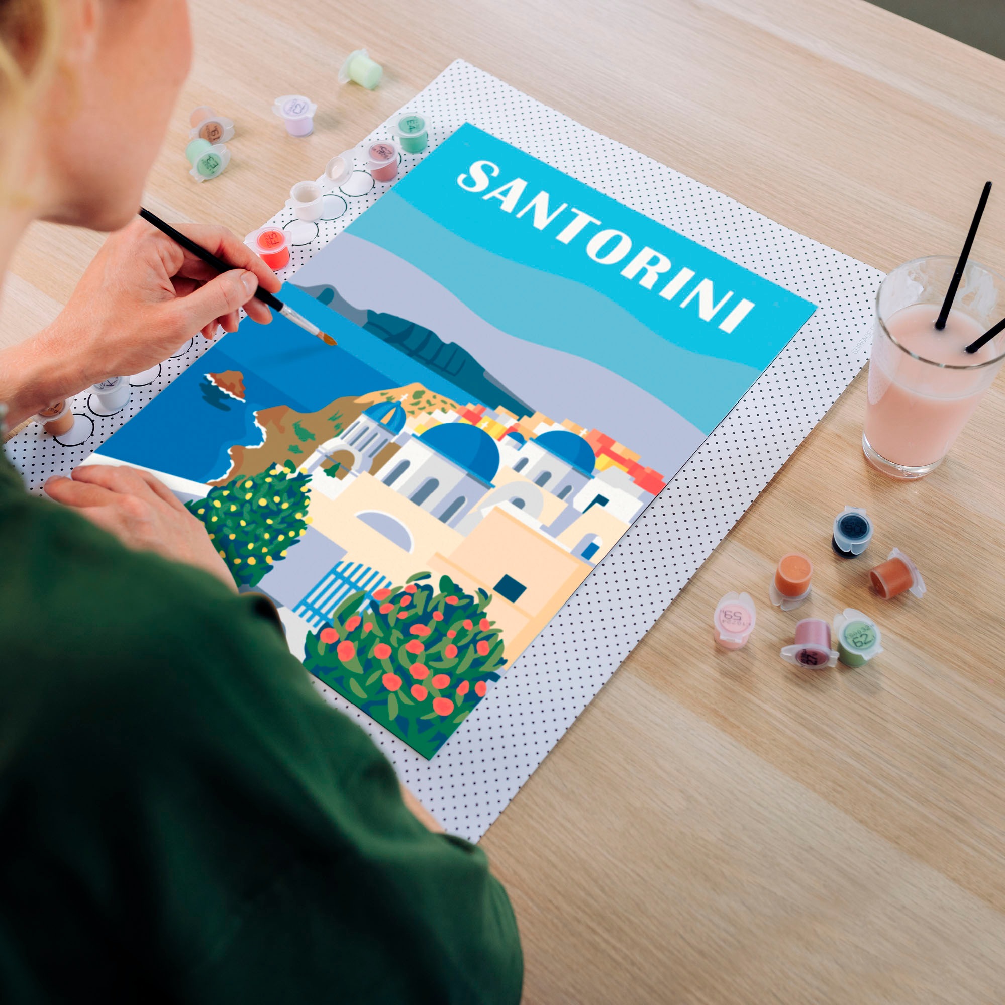 Ravensburger Malen nach Zahlen »CreArt, Leinwand Farbenfrohes Santorini«, Made in Europe