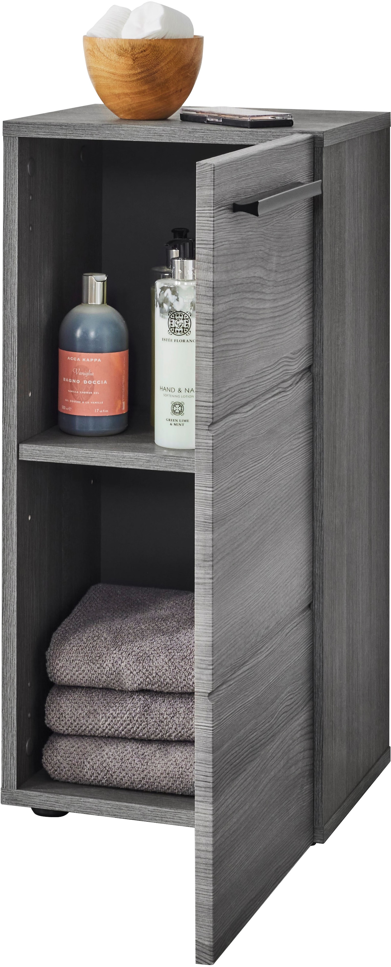 BASIC by Balculina Midischrank »Silver, Badezimmerschrank BxHxT 34x72x30«, (1 St.), Breite 34cm, Tür L/R monierbar, FSC-Mix 70%