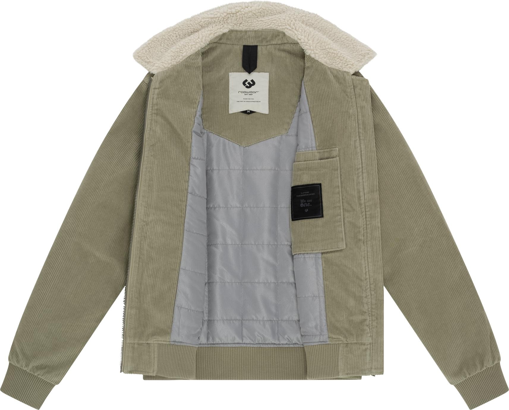 Ragwear Cordjacke »Aviss«, ohne Kapuze, Wasserdichte Herren Übergangsjacke aus Kord
