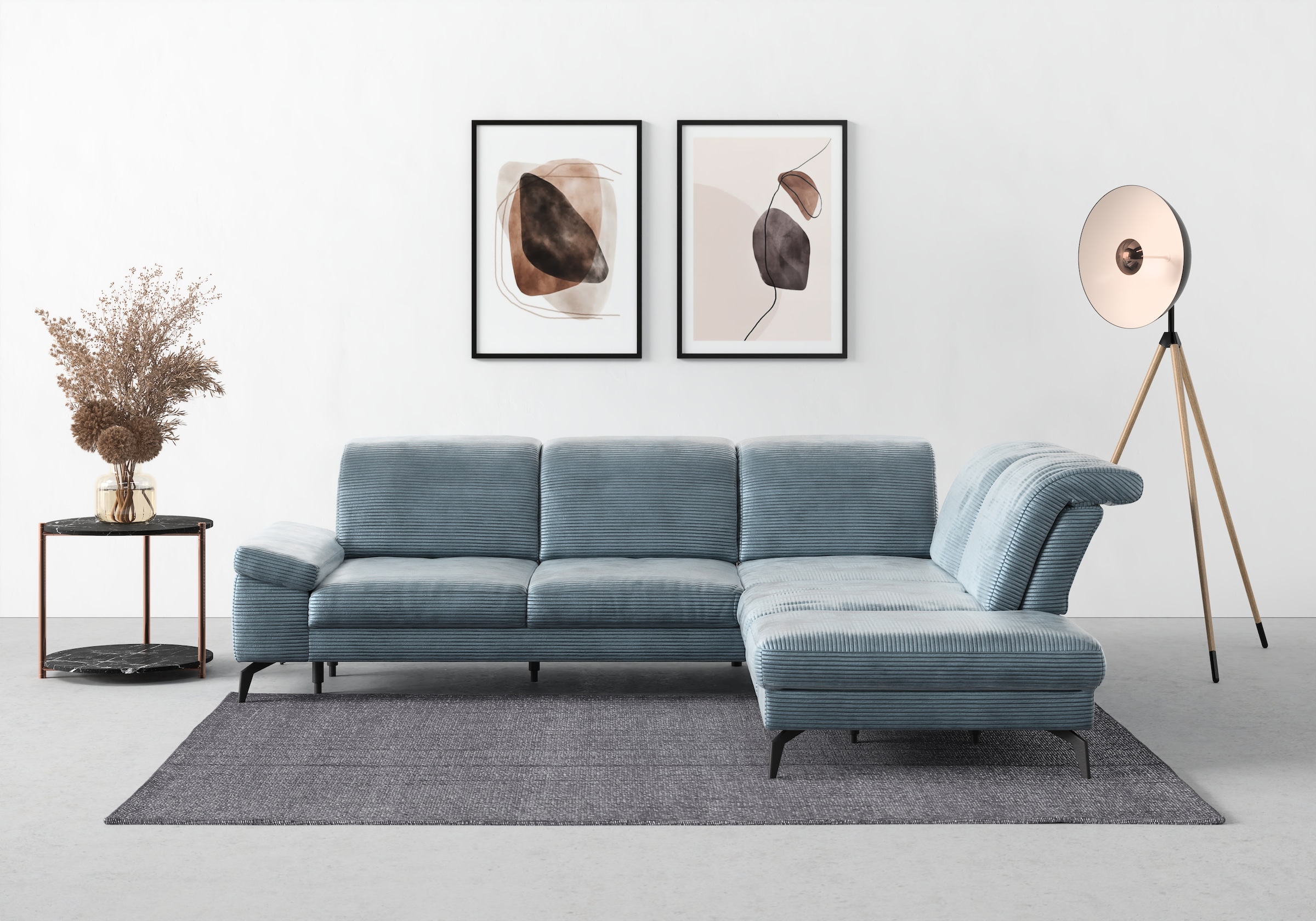 sit&more Ecksofa "Cabana L-Form" Ottomane, wahlweise mit Sitztiefen-,Armleh günstig online kaufen