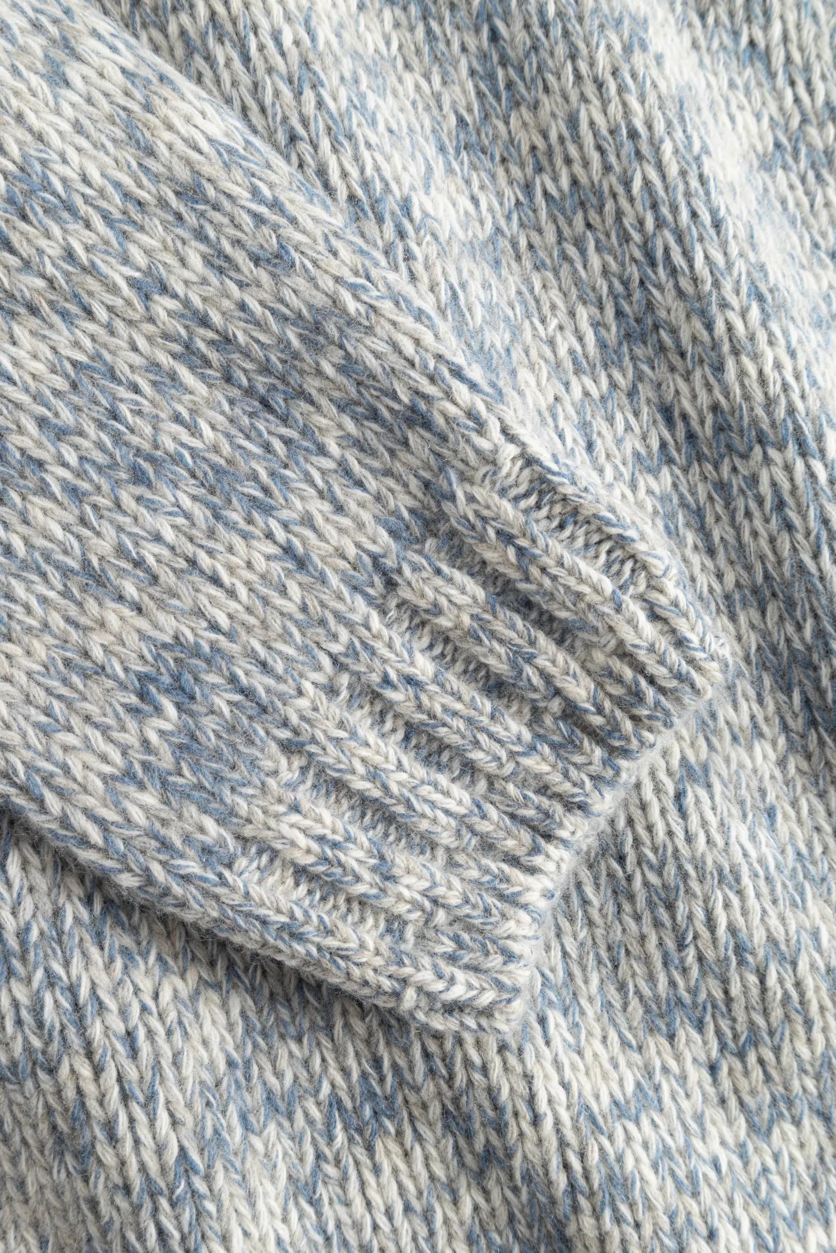 JOOP! Rollkragenpullover »Valtino« mit markanter Melange-Struktur, Woll-Mix