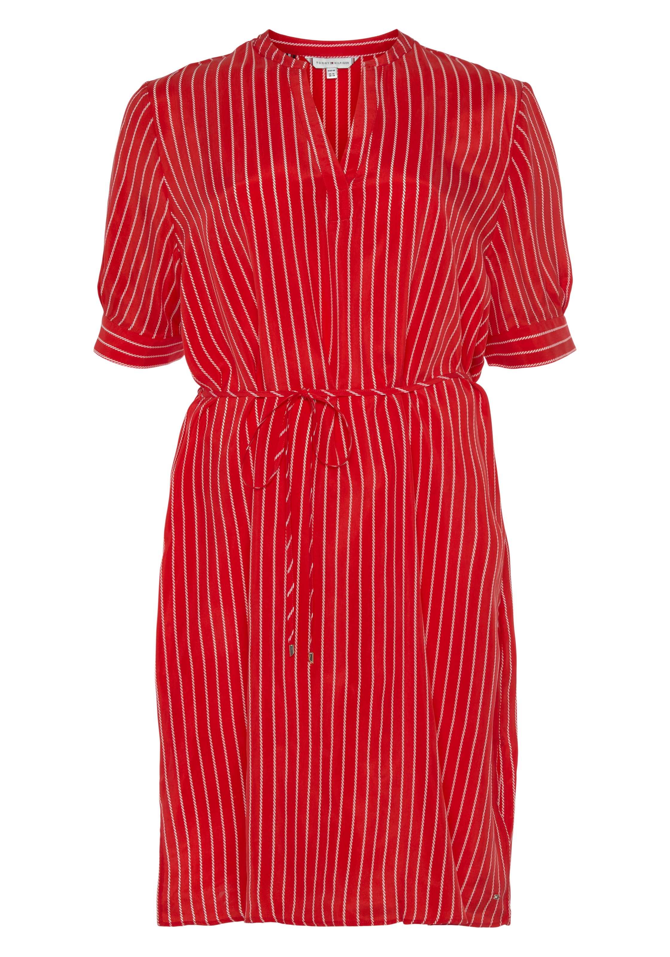 Tommy Hilfiger Curve Shirtkleid »CRV CUPRO V-NECK KNEE DRESS«, mit V-Ausschnitt kaufen