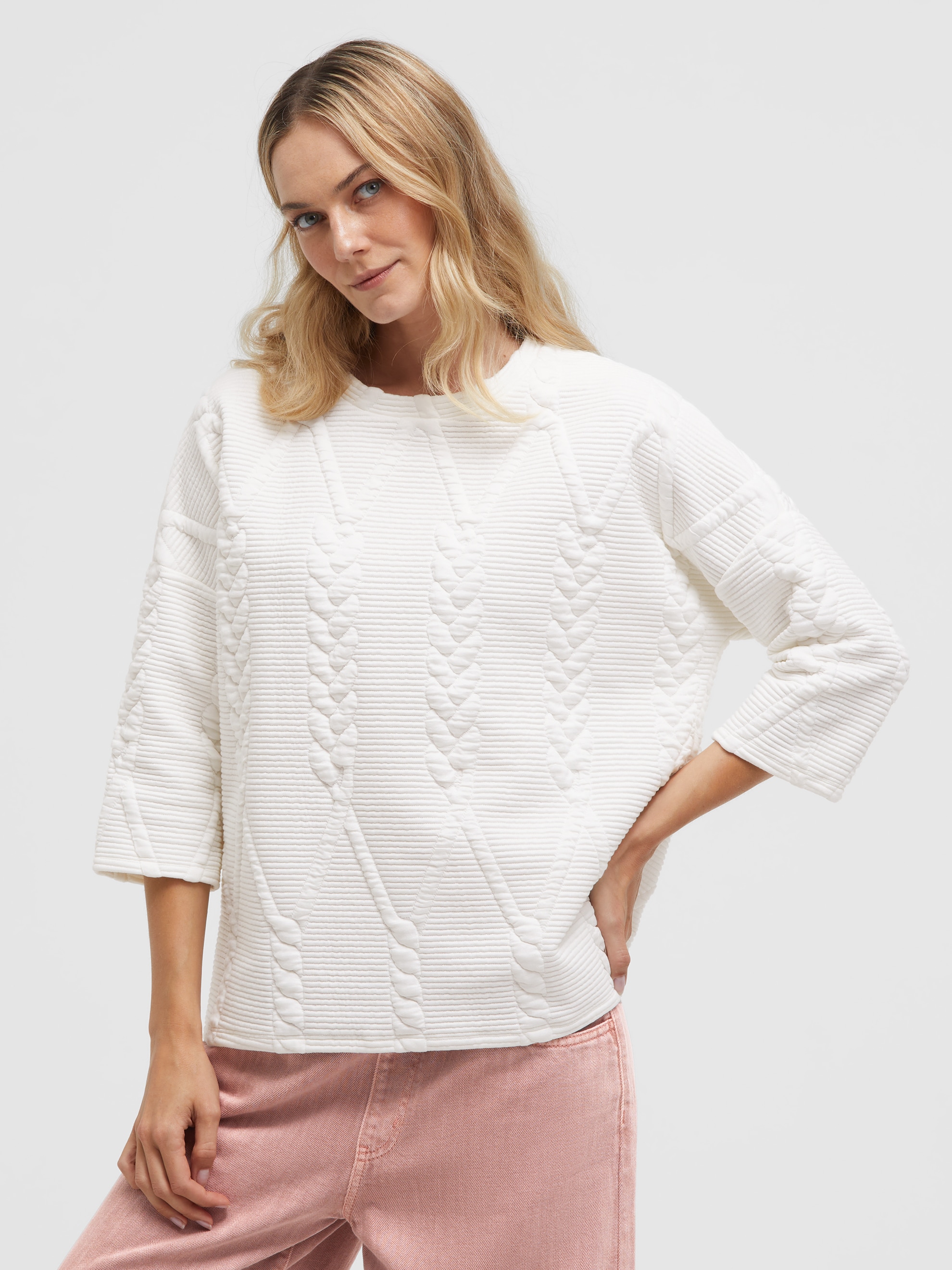 SOCCX Sweater, mit überschnittener Schulter