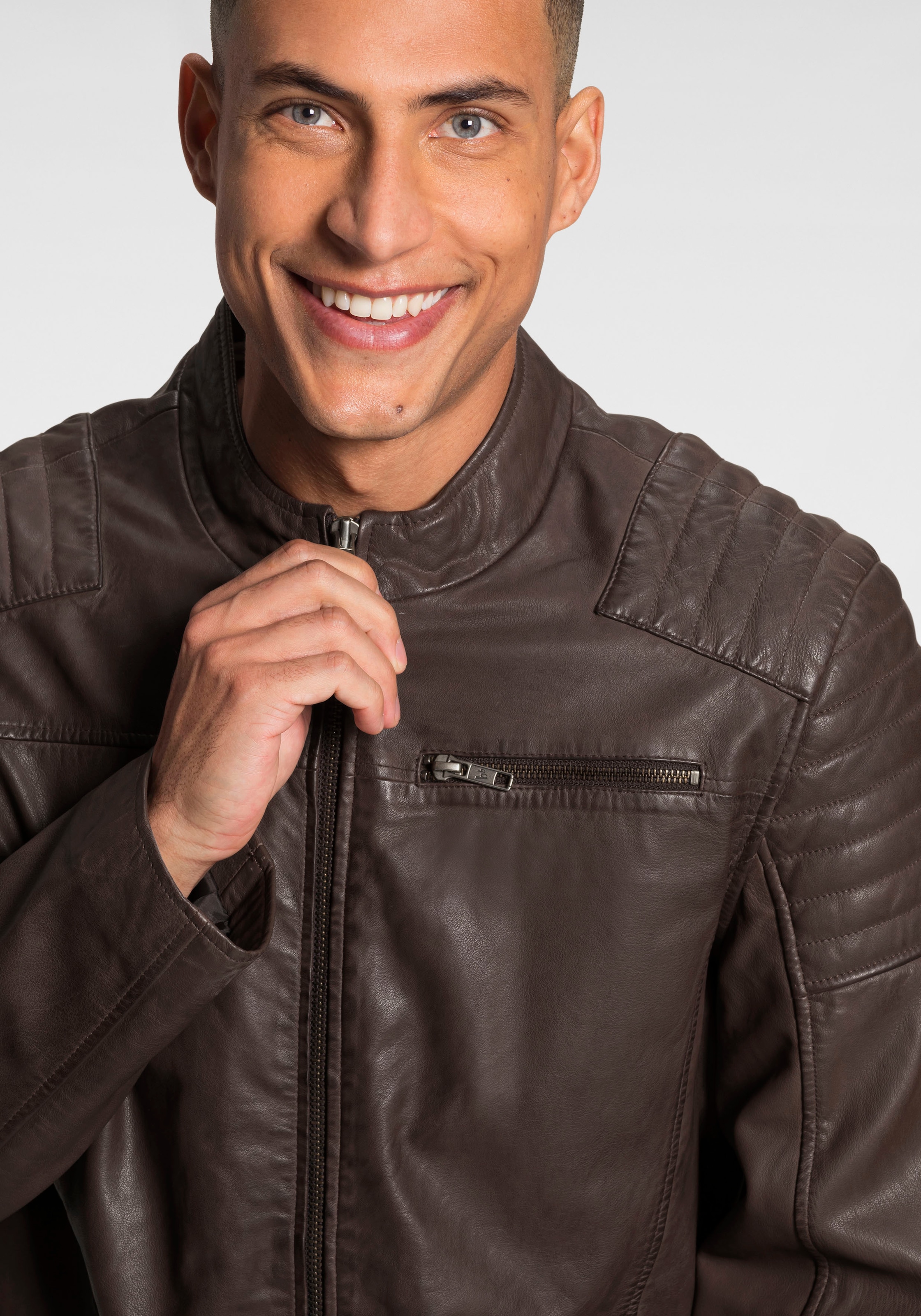 Bruno Banani Lederjacke »Rocha«