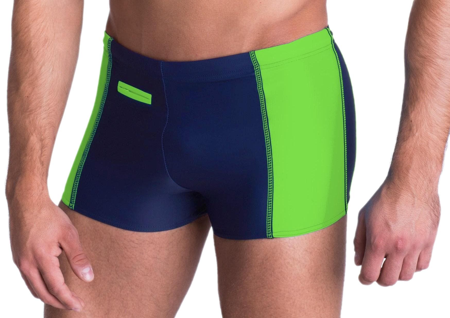 AQUARTI Badehose "Badehose Aquarti Herren Badehose mit Reißverschlusstasche"