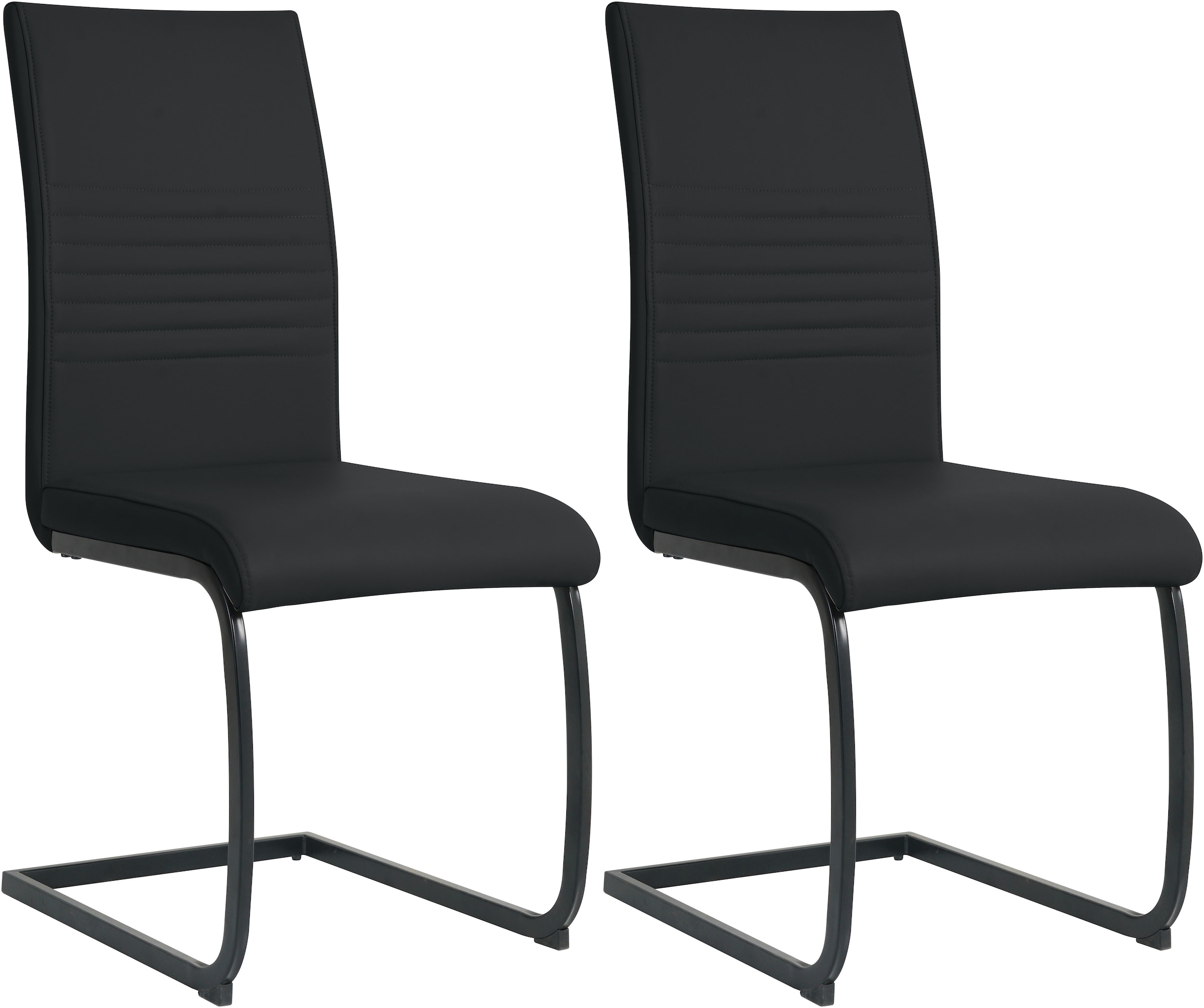 Möbilia Freischwinger (Set) 2 Stk.mit Wellenunterfederung günstig online kaufen