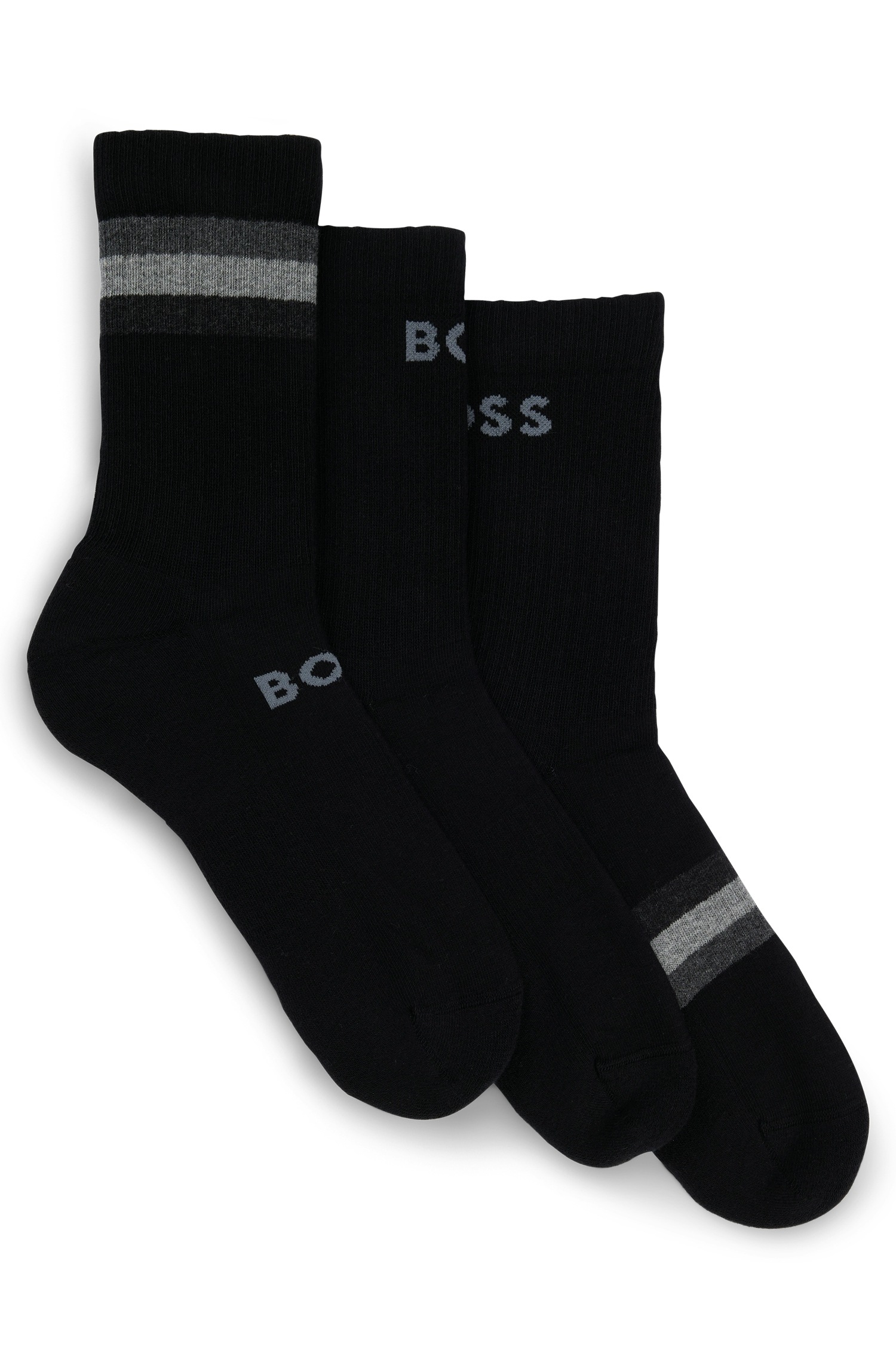 BOSS Freizeitsocken, mit Streifen und/ oder BOSS Logoschriftzug