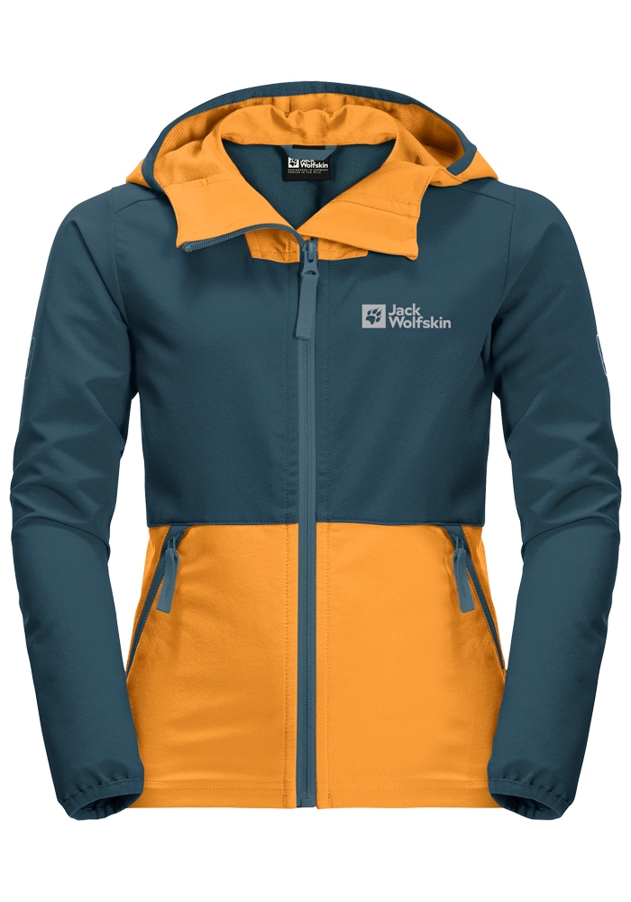 Jack Wolfskin Softshelljacke "TURBULENCE B", mit Kapuze