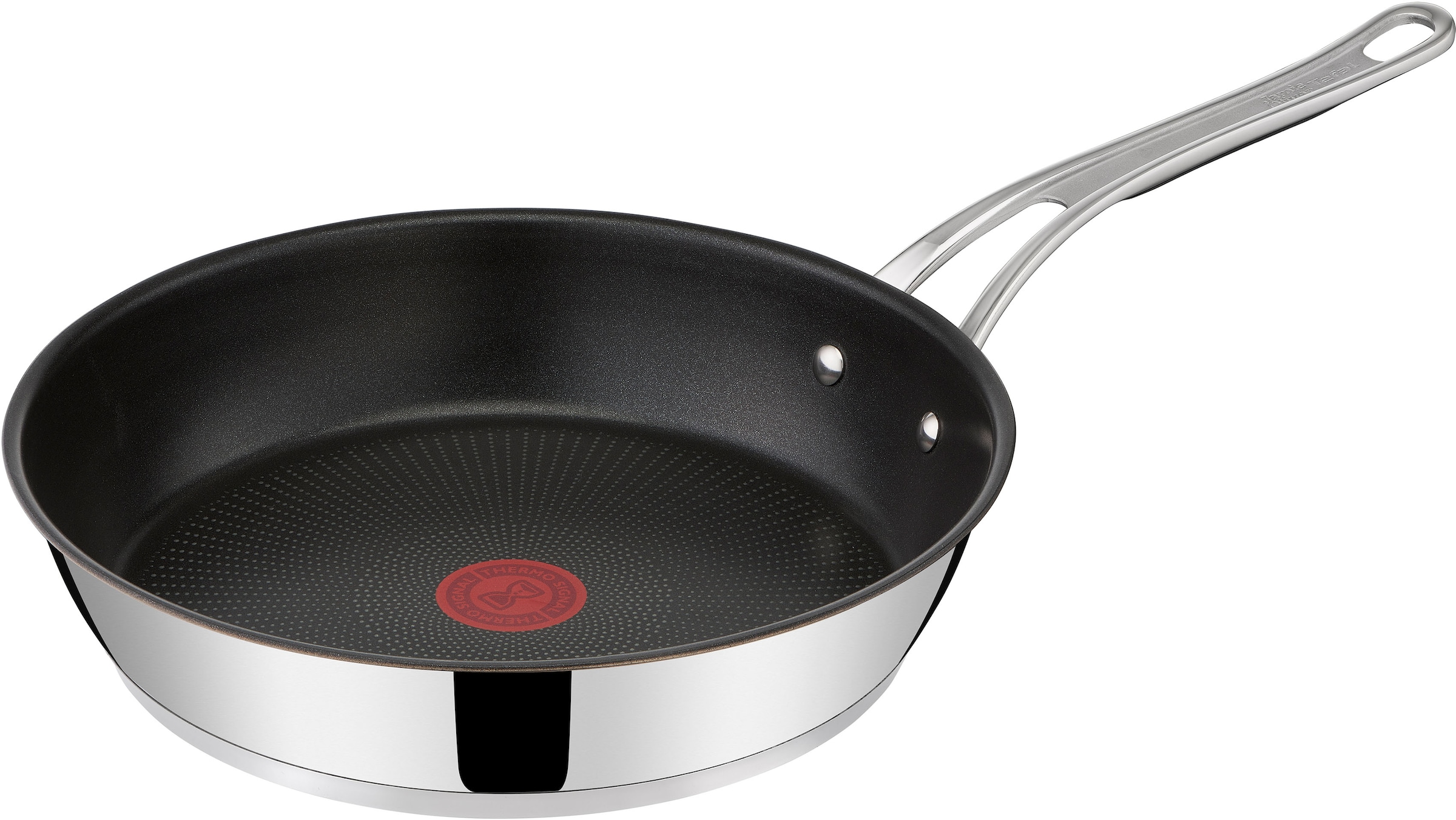 Tefal Bratpfanne »Jamie Oliver Cook's Classic«, Edelstahl, (1 tlg.), Edelstahl,Antihaftversiegelung,Thermo-Signal,alle Herdarten,Induktion