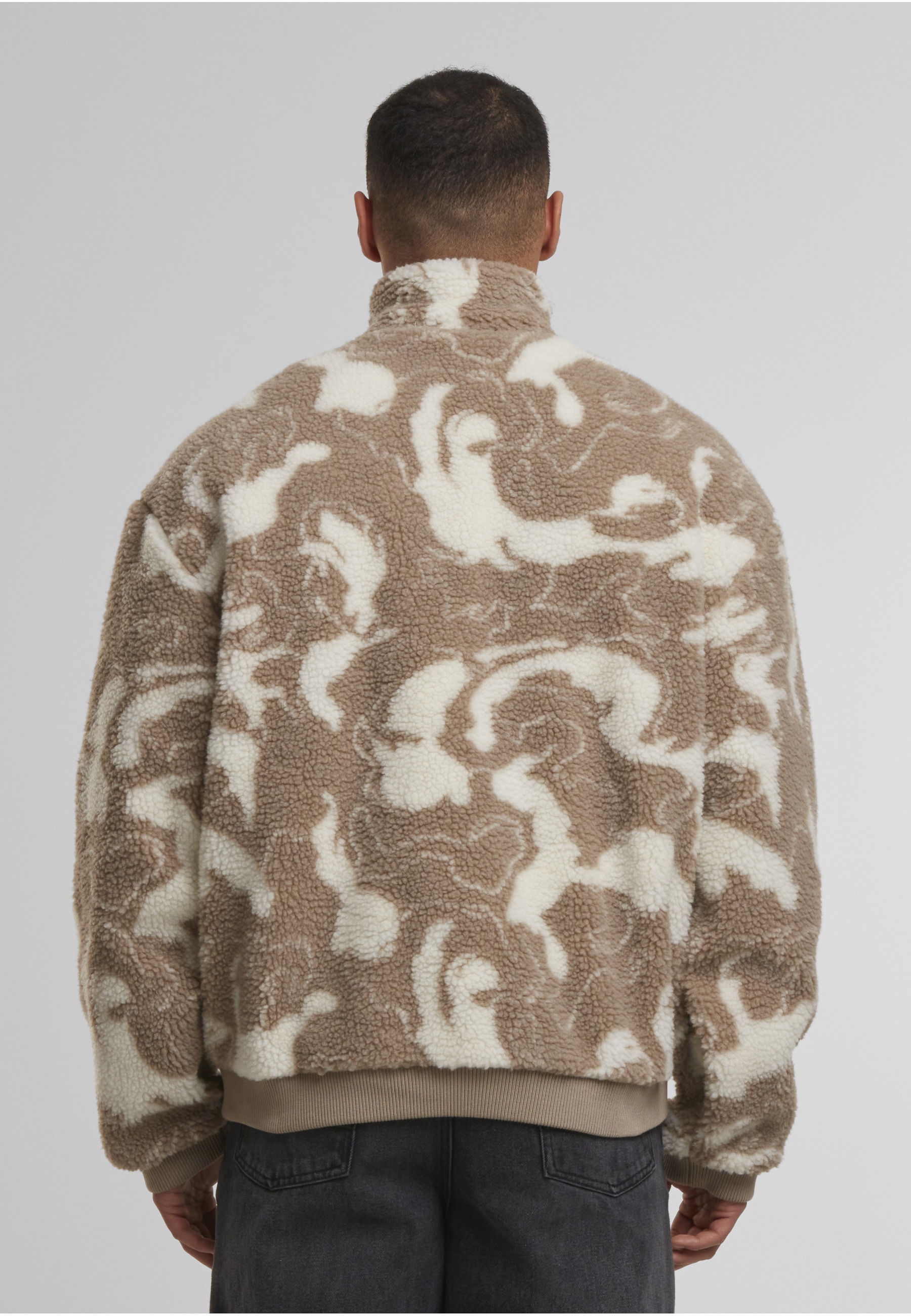 URBAN CLASSICS Sweater »Urban Classics Oversized Pattern Teddy Troyer«, 1 Stk.
