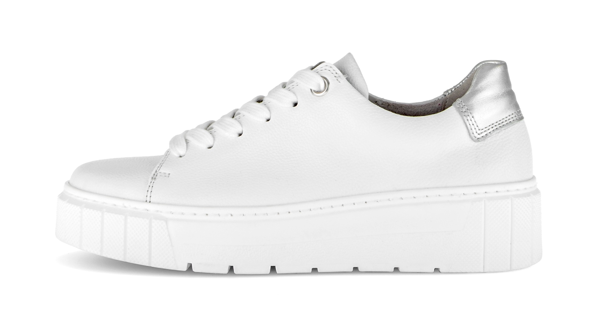 Thumbnail - Gabor Plateausneaker "DAVOS" Freizeitschuh, Halbschuh, Schnürschuh mit Kontrastbsatz, H-Weite