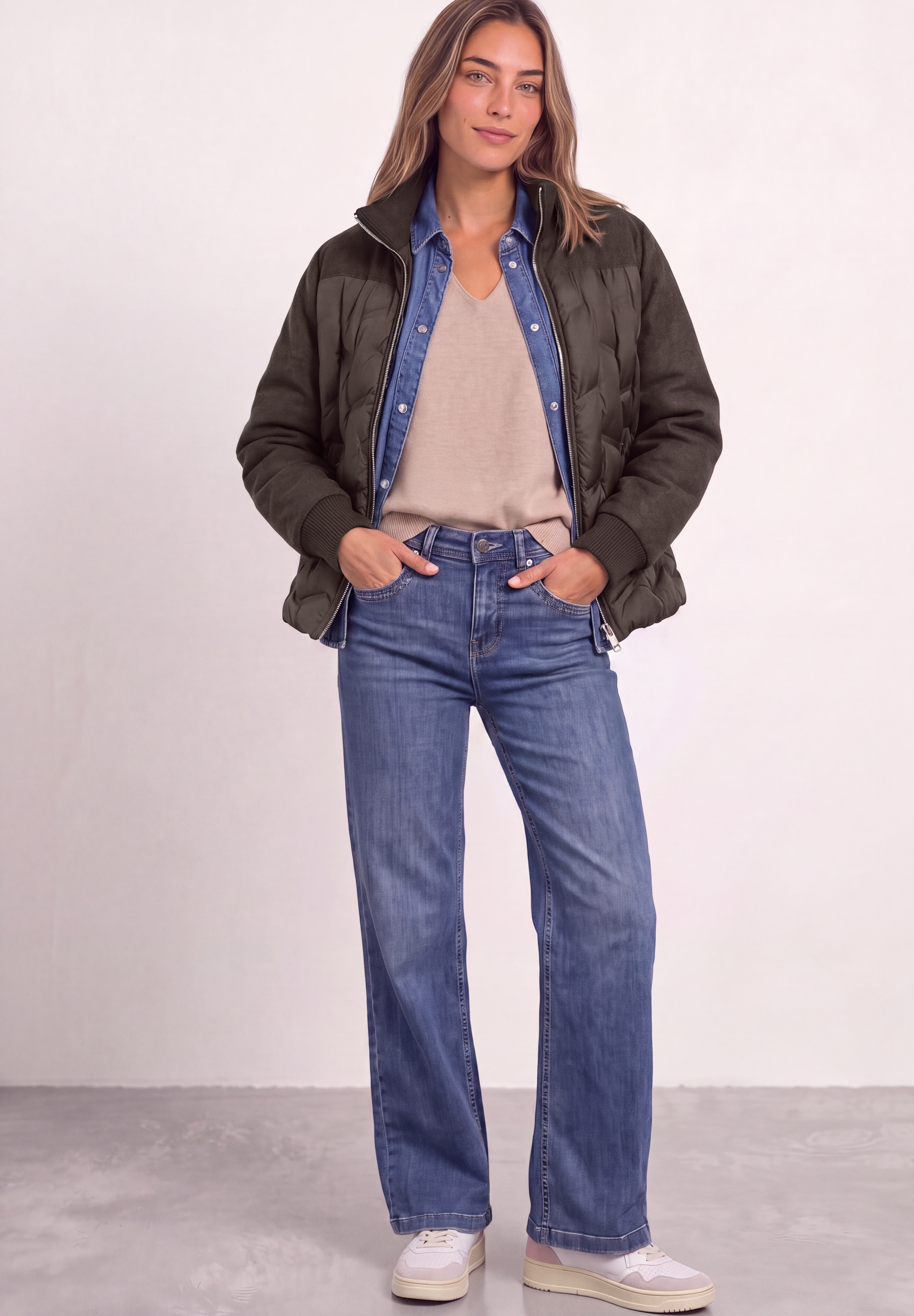 STREET ONE Steppjacke ohne Kapuze mit Stehkragen
