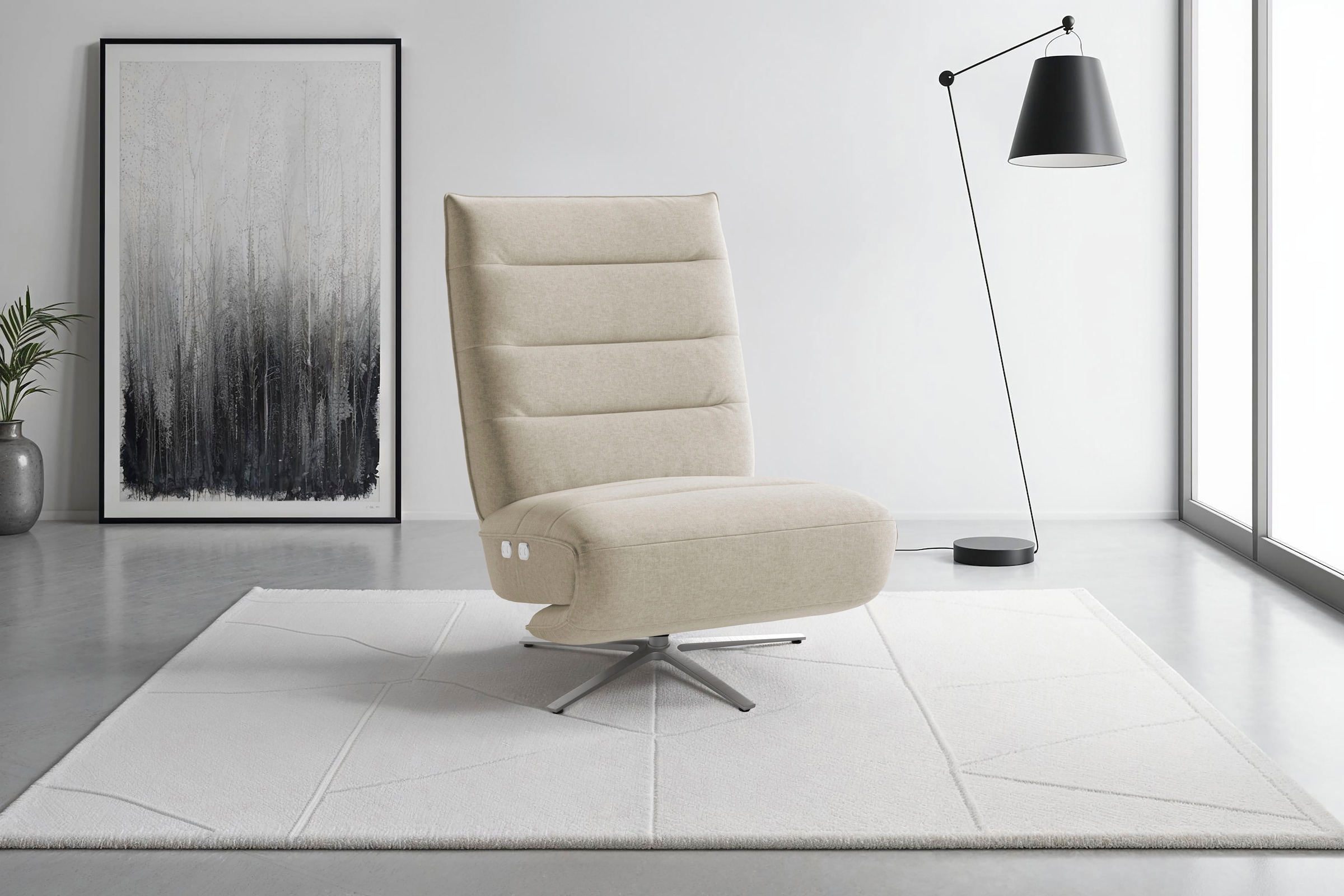 sit&more TV-Sessel »Eve« mit Herz-Waage und 2 Motoren, Bedienfelder im Sitz