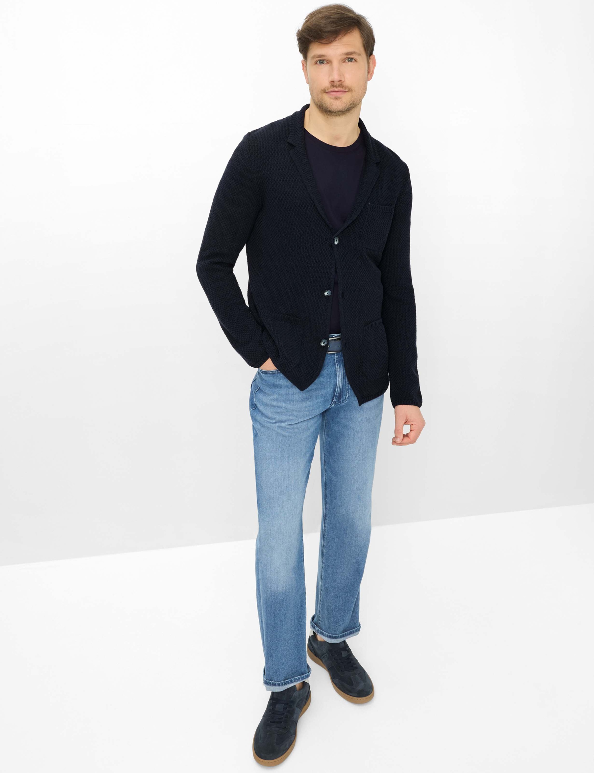 BRAX Jasper Strickblazer Navy XXL 2