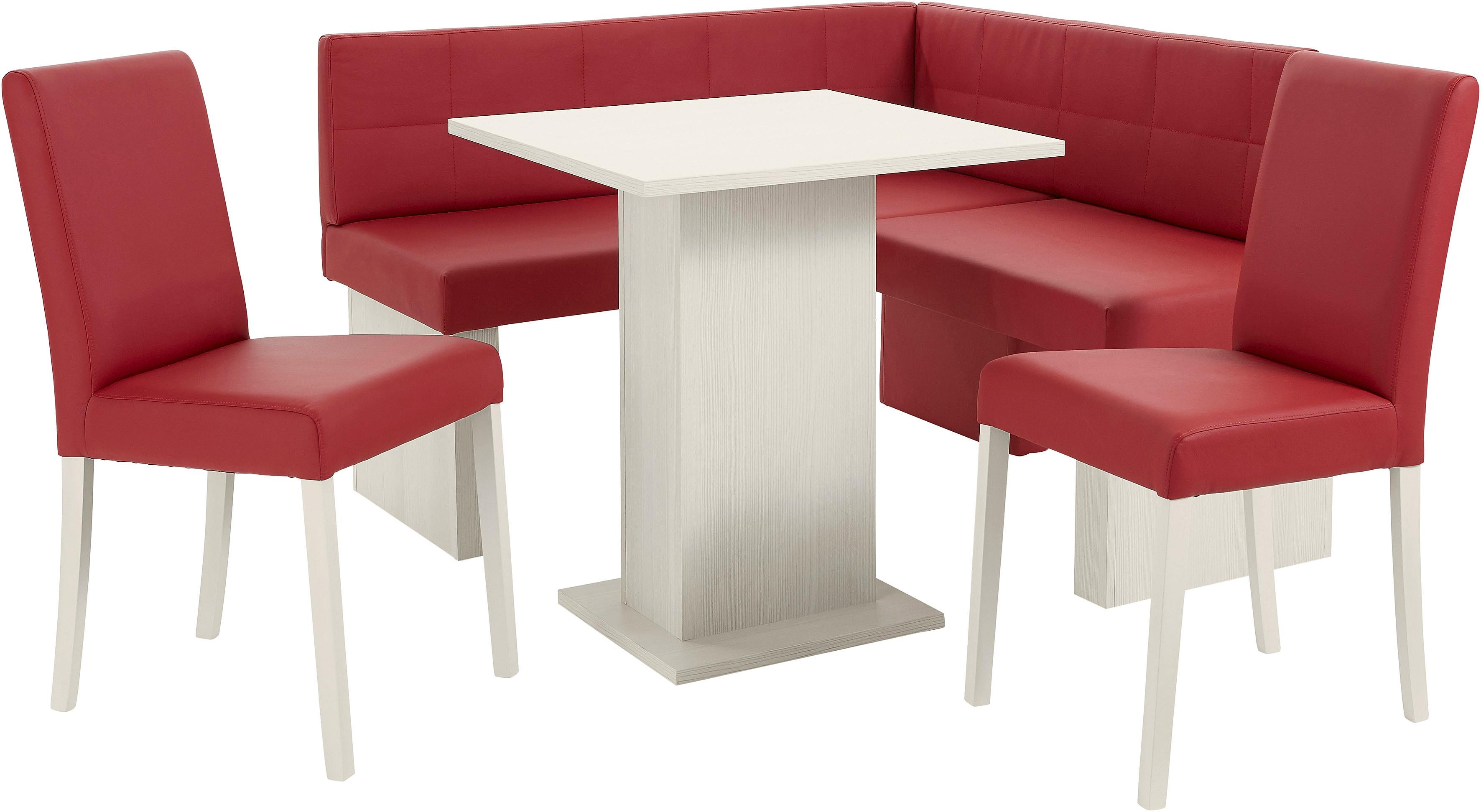 Thumbnail - massivline&more Eckbankgruppe "Anna 2" Set, 4 Stk. tlg. mit 2 Stühlen mit massiven Gestell