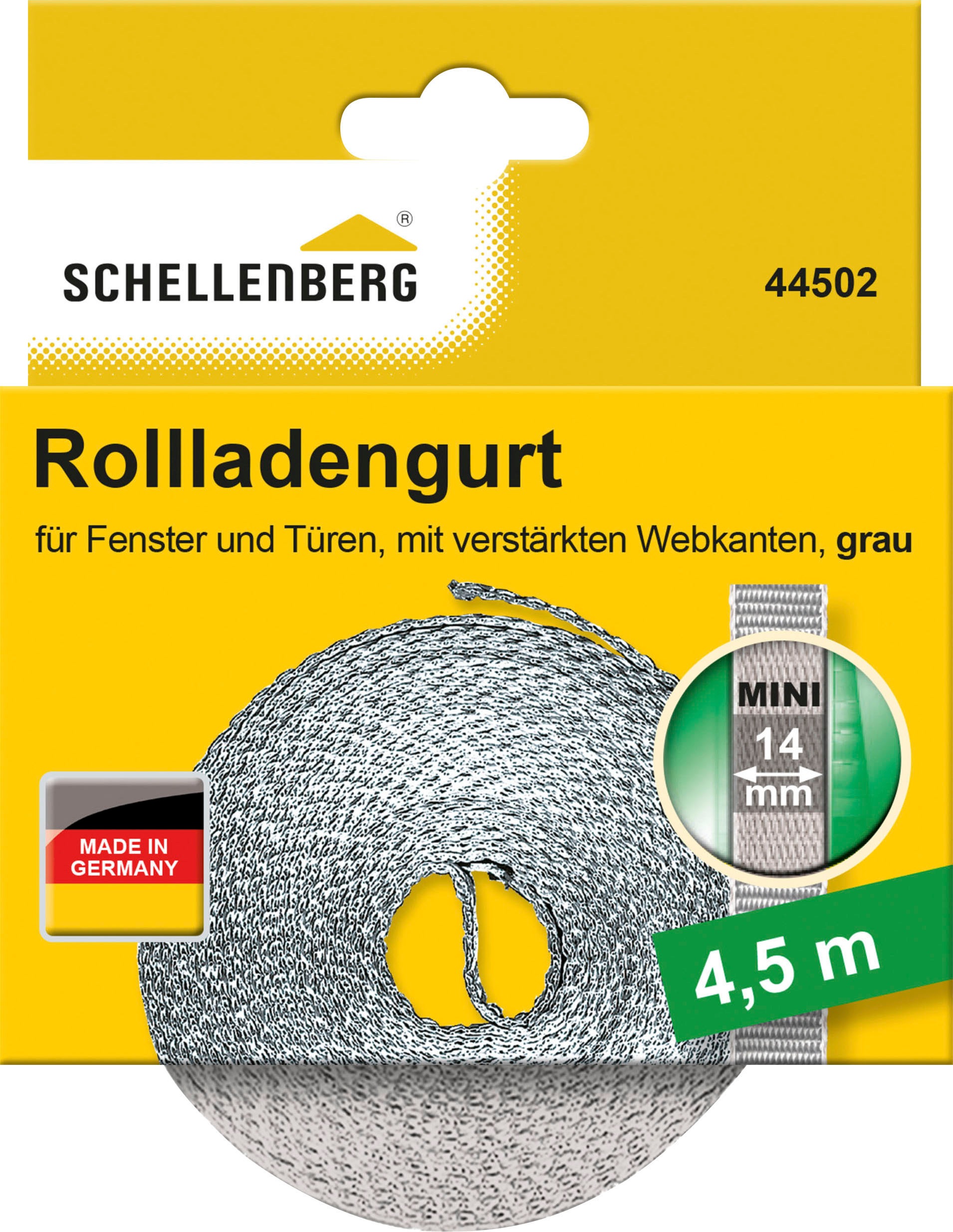 SCHELLENBERG Rollladengurt 14 mm, »Mini«, m mit Bedienung BAUR eines zur Rolladens | Gurtwickler, 4,5 Länge