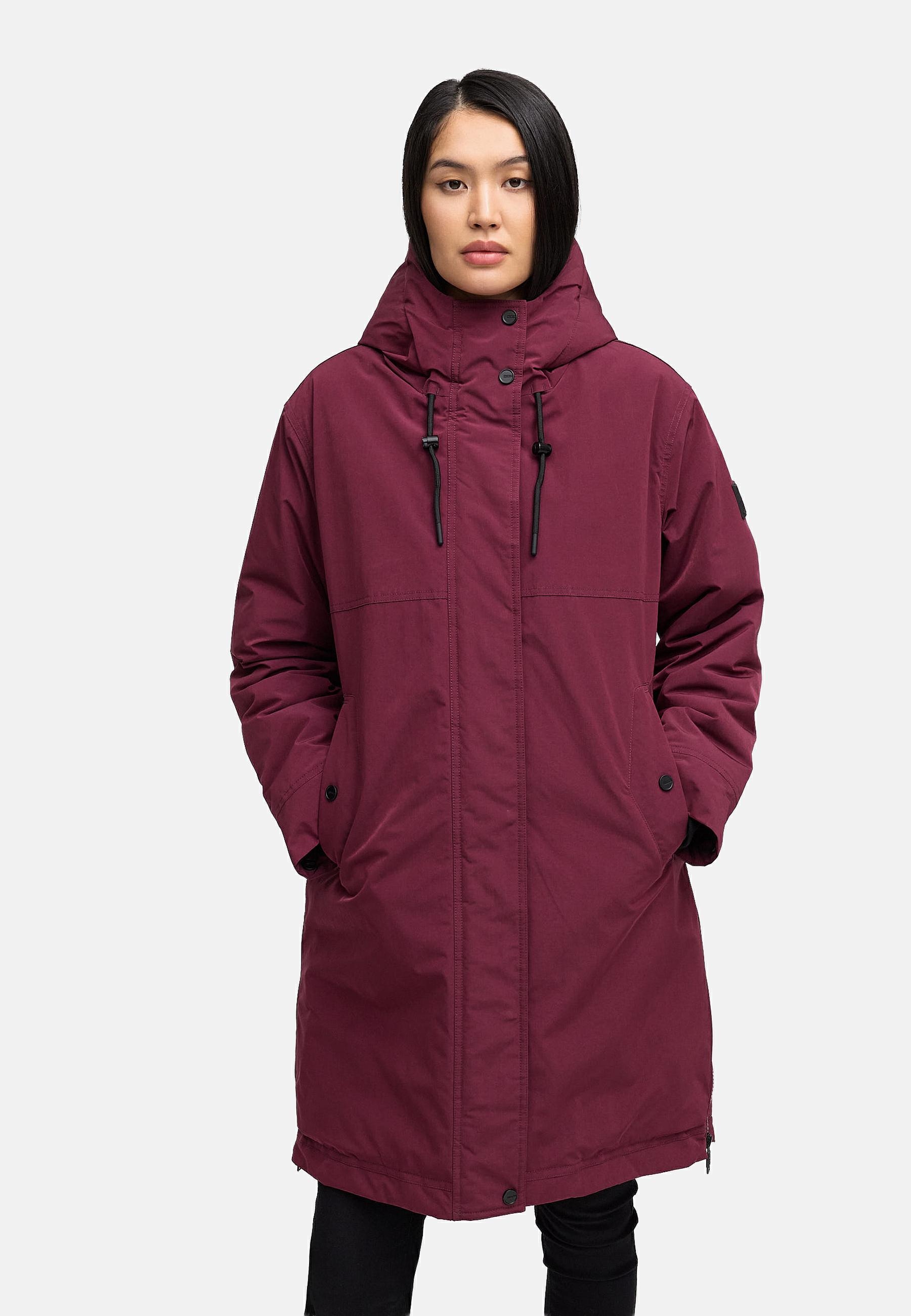 Navahoo Wintermantel »Hageltanz 14« Warmer Damen Kurzmantel mit Kapuze