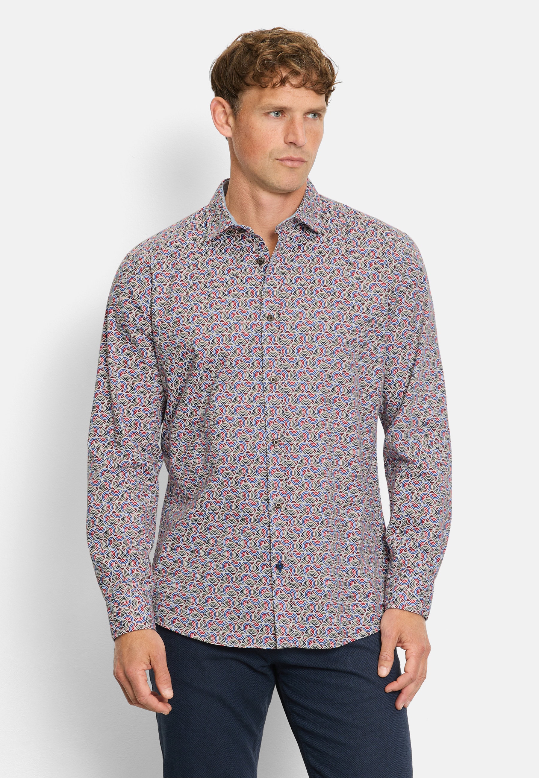 OLYMP Langarmhemd "OLYMP Casual, regular fit, Kent" günstig online kaufen