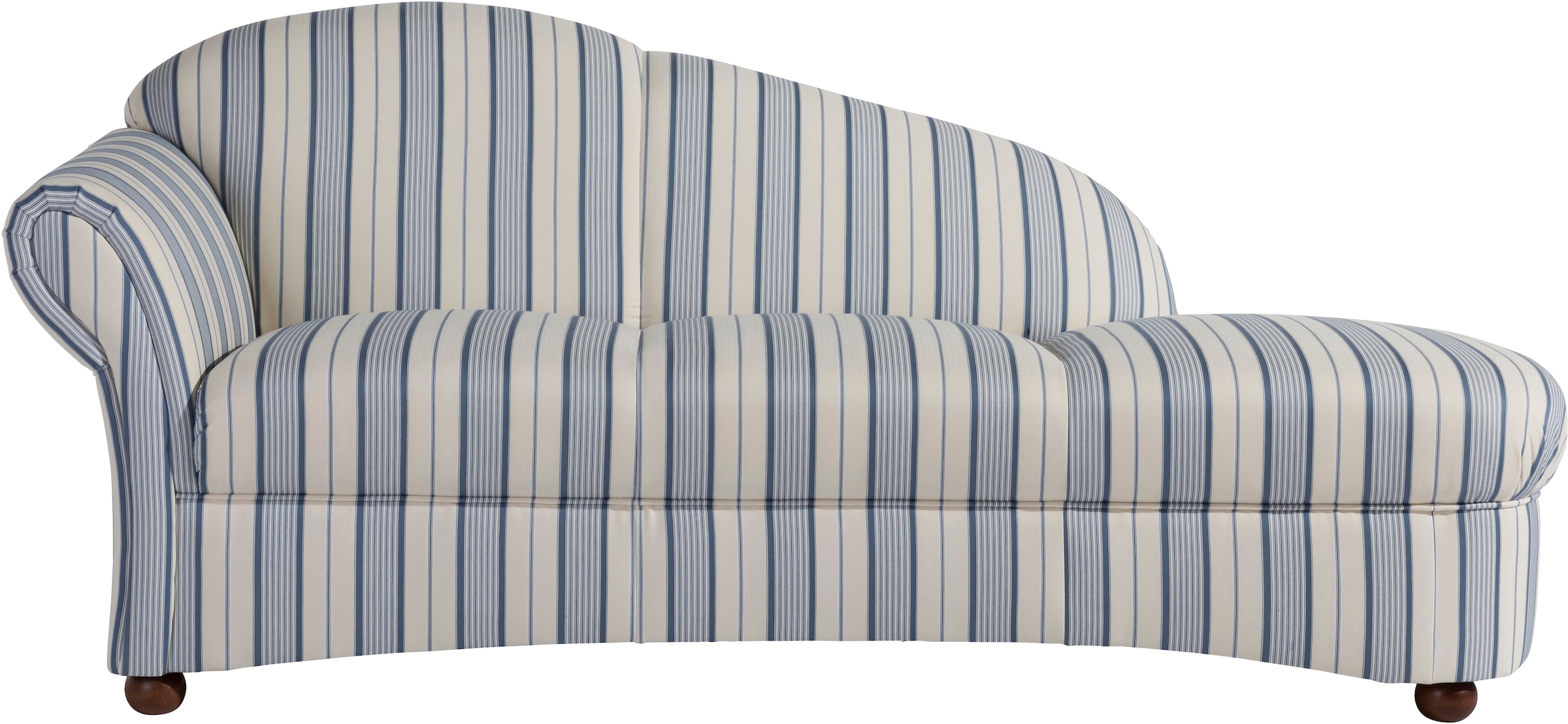 Max Winzer® Recamiere »Caros, klassisch moderne Recamiere im Landhausstil, Solitärmöbel,«, komfortabler Sitzkomfort durch Federkern, Retro, Streifendesign