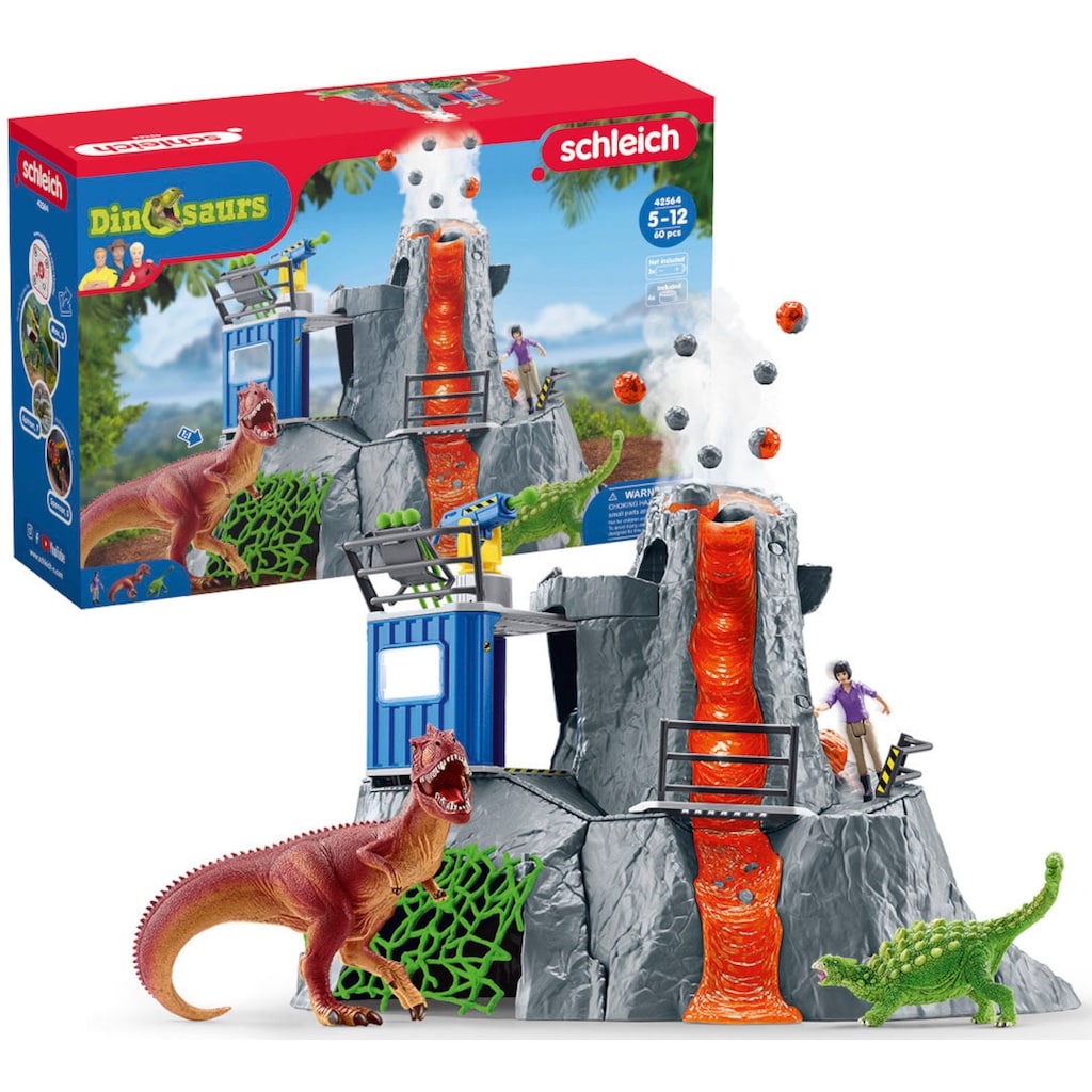 Schleich® Spielwelt »DINOSAURS, Große Vulkan-Expedition (42564)«