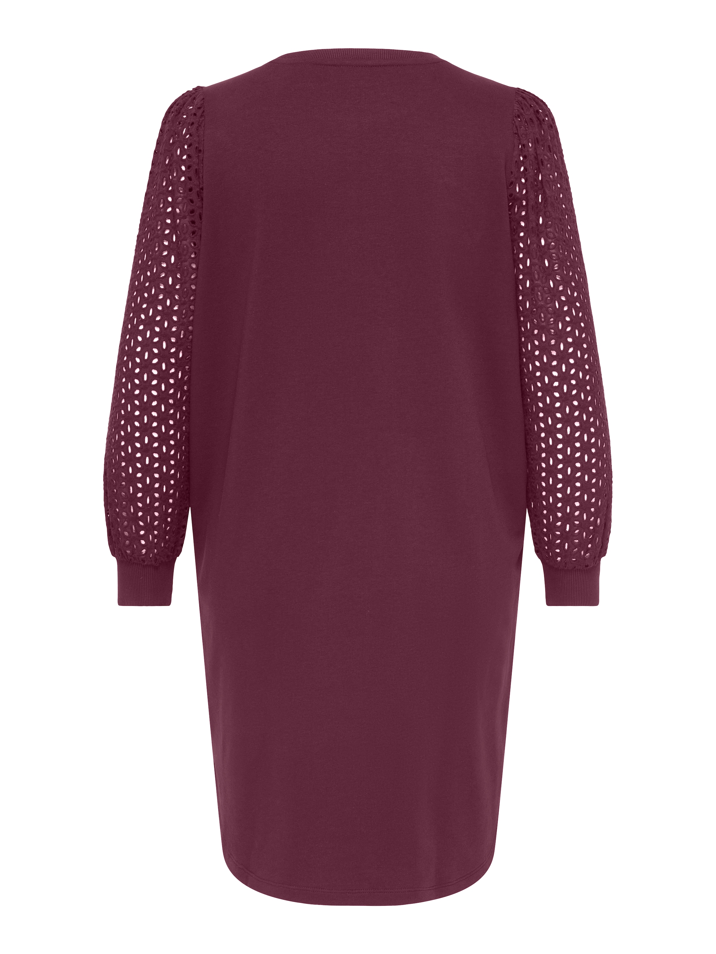 ONLY CARMAKOMA Midikleid »CARDONNA L/S MIX O-NECK MIDI DRESS JRS« Baumwollmischung
