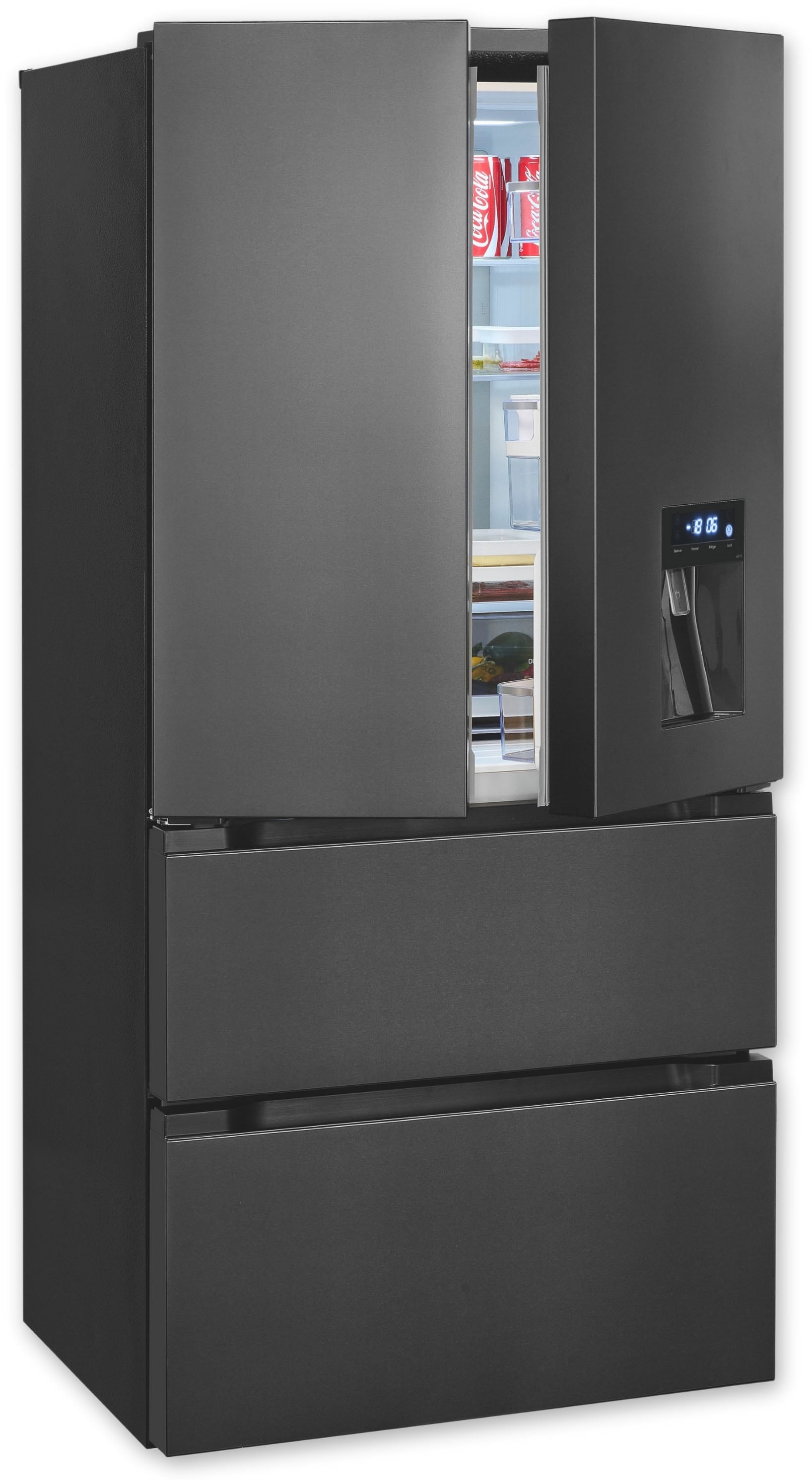 exquisit French Door FD490-160-WS-202E inoxlook-az "FD490-160-WS-202E inoxl günstig online kaufen