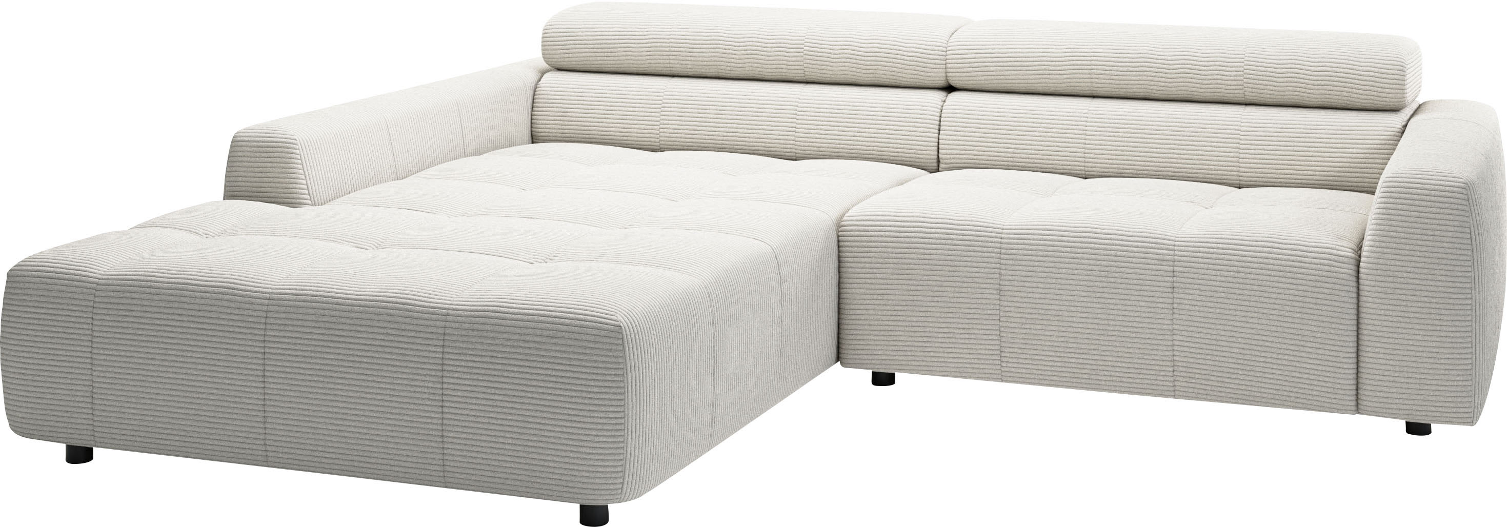 Thumbnail - 3C Candy Ecksofa "Denver auch mit Cord- und Easy care-Bezug, Kopfteilverstellung L-Form", wahlweise. mit motorischer Sit...