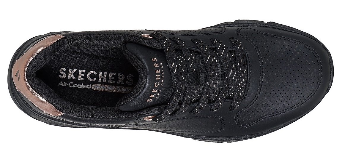 Skechers Sneaker »UNO ICON«, Schnürschuh, Freizeitschuh mit Metallic Elementen