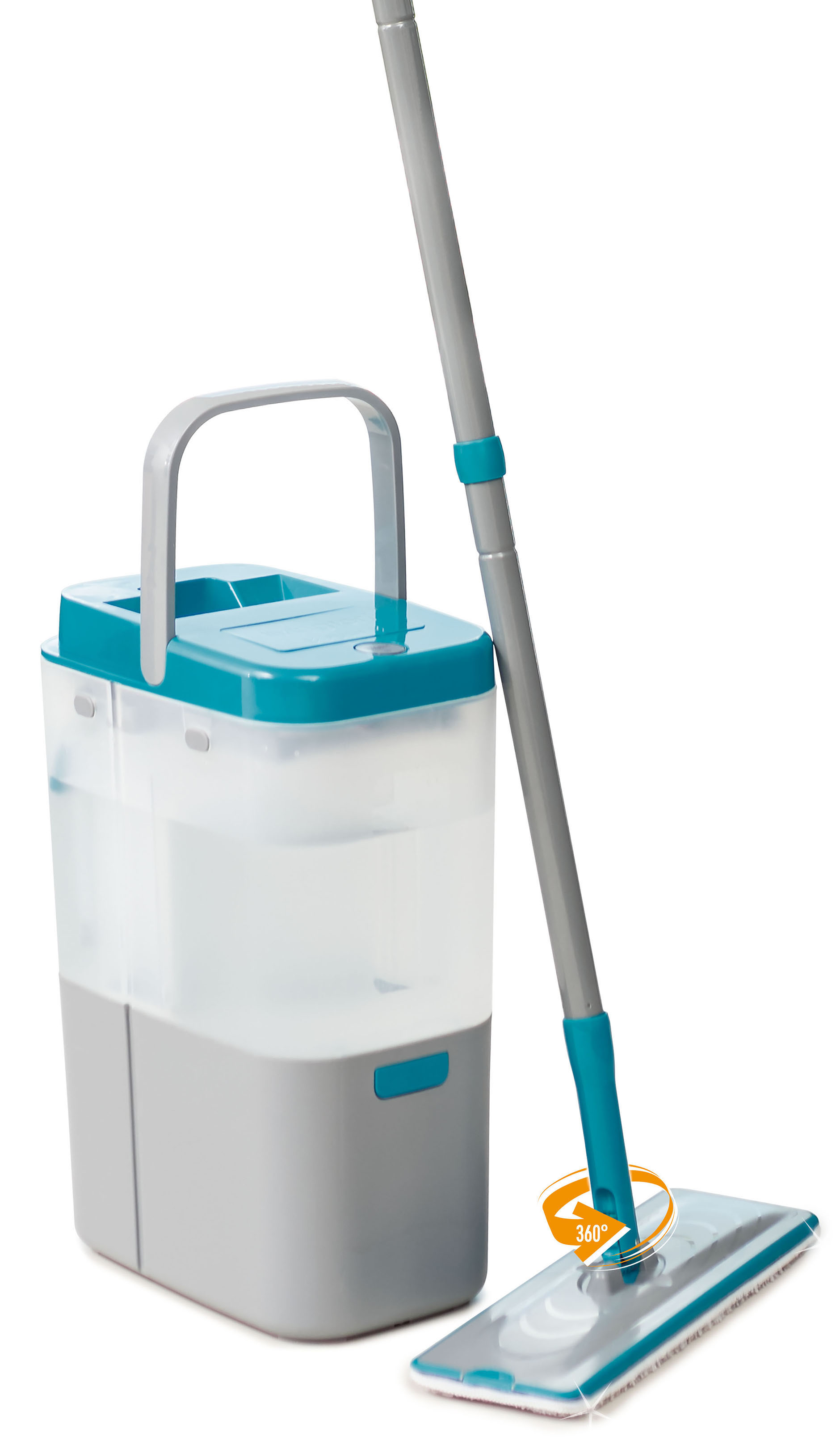 Bodenwischer-Set »Livington Everclean Mop«, (Set, 1x Mop, 2x waschbare...