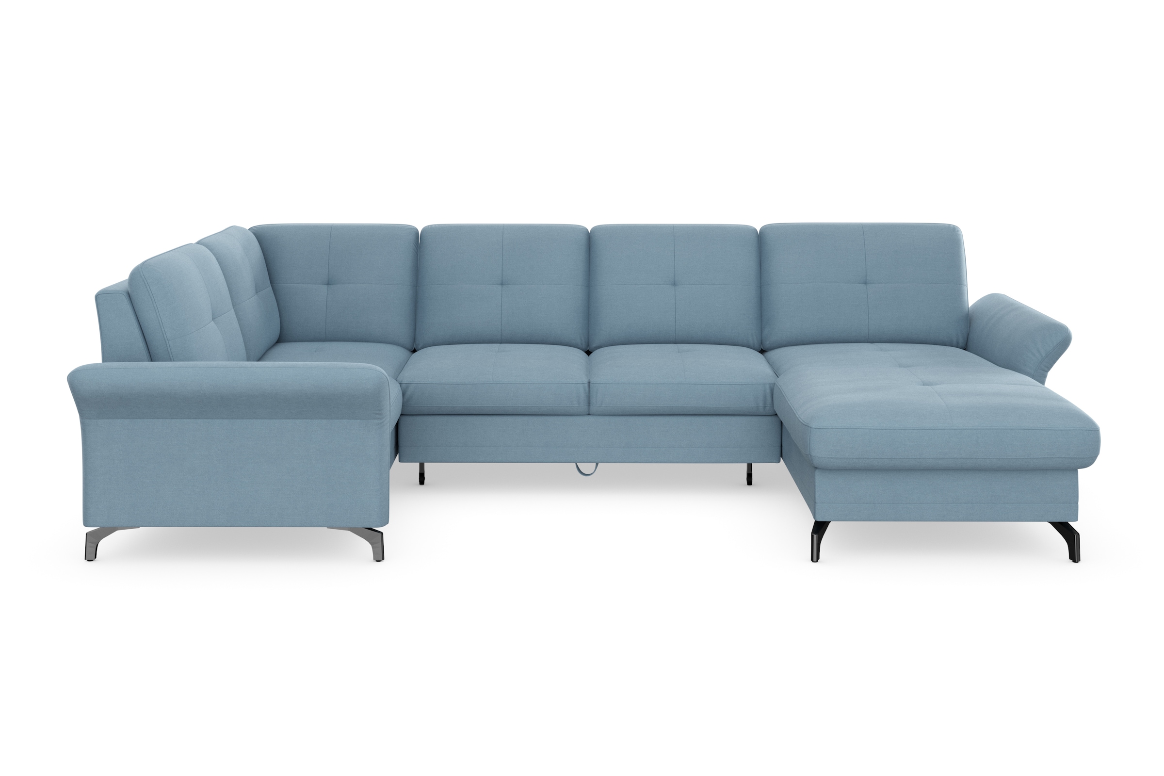 Home affaire Wohnlandschaft "Calando U-Form" wahlweise mit Bettfunktion, Be günstig online kaufen