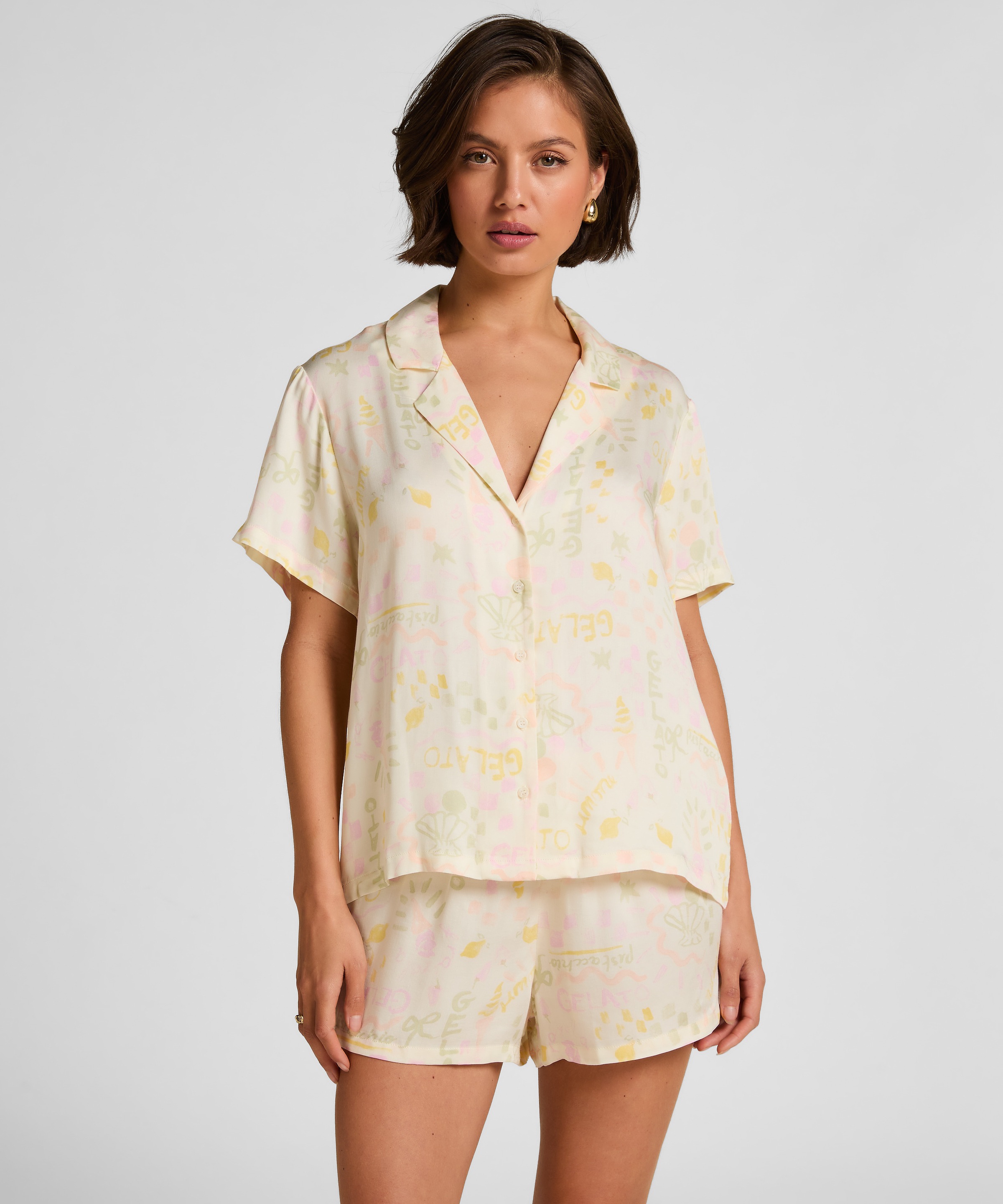 Hunkemöller Pyjama »Satinjacke«