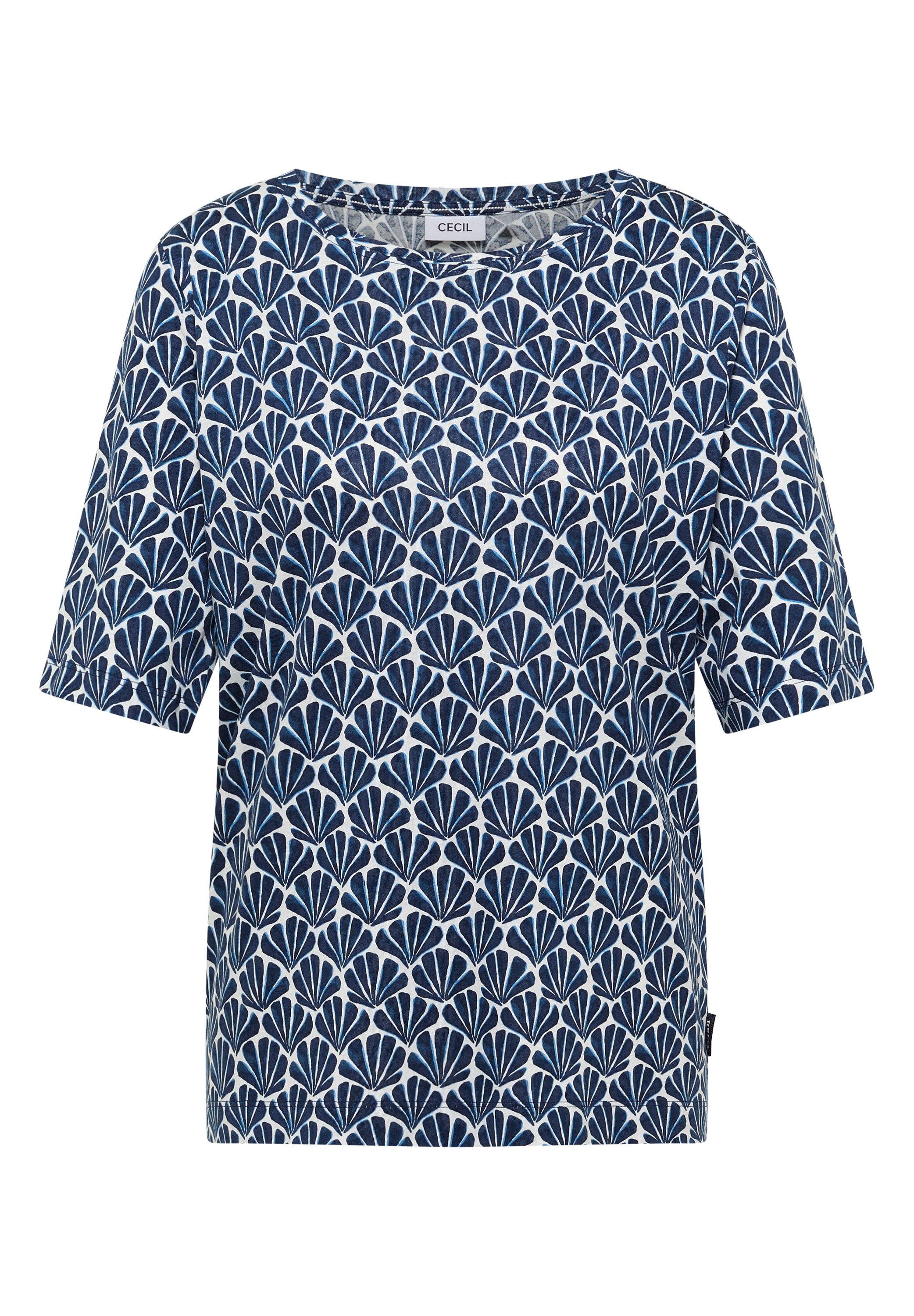 Cecil T-Shirt mit U-Boot-Ausschnitt