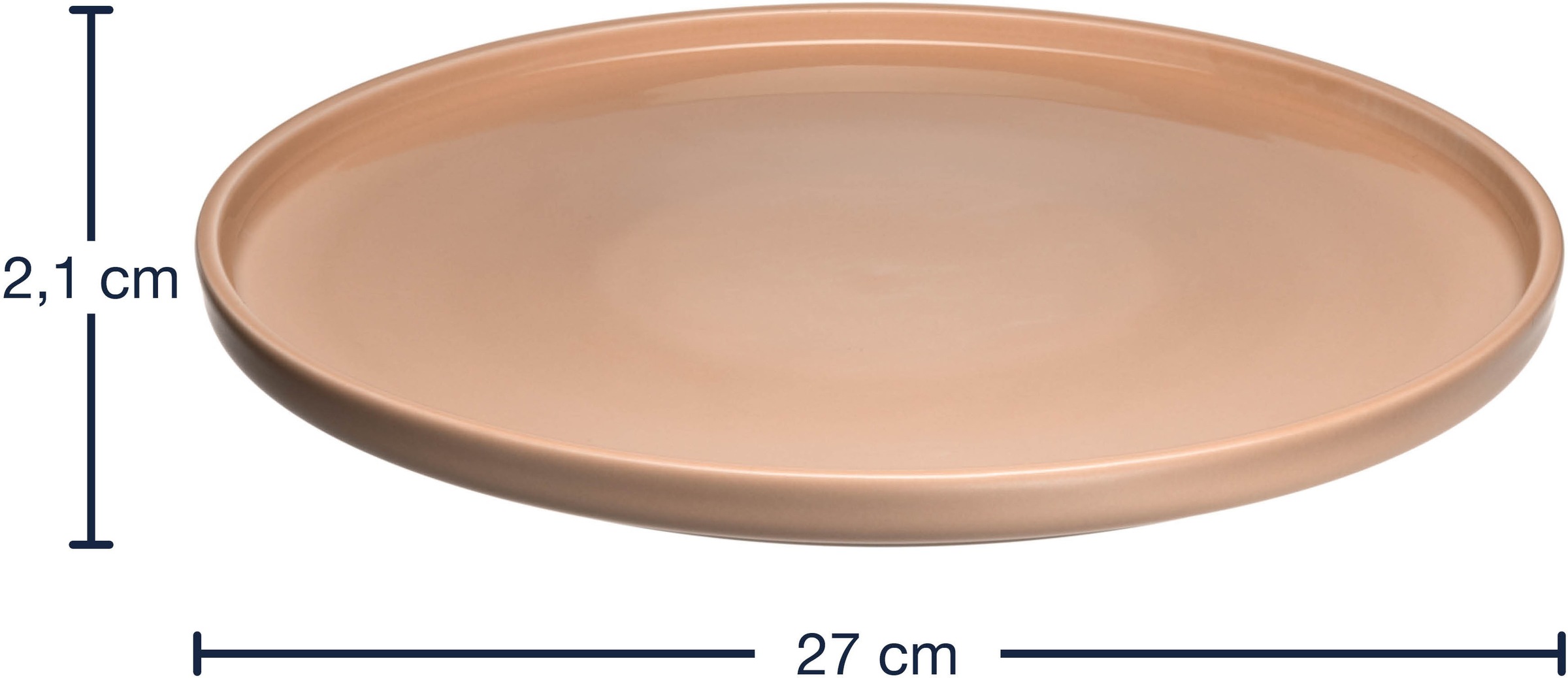 LEONARDO Teller-Set »Speiseteller ROMA, Keramikteller, ca. 27 cm, 6-teilig«, (Set, 6 tlg.), Geschirr-Set, Service, spülmaschinengeeignet