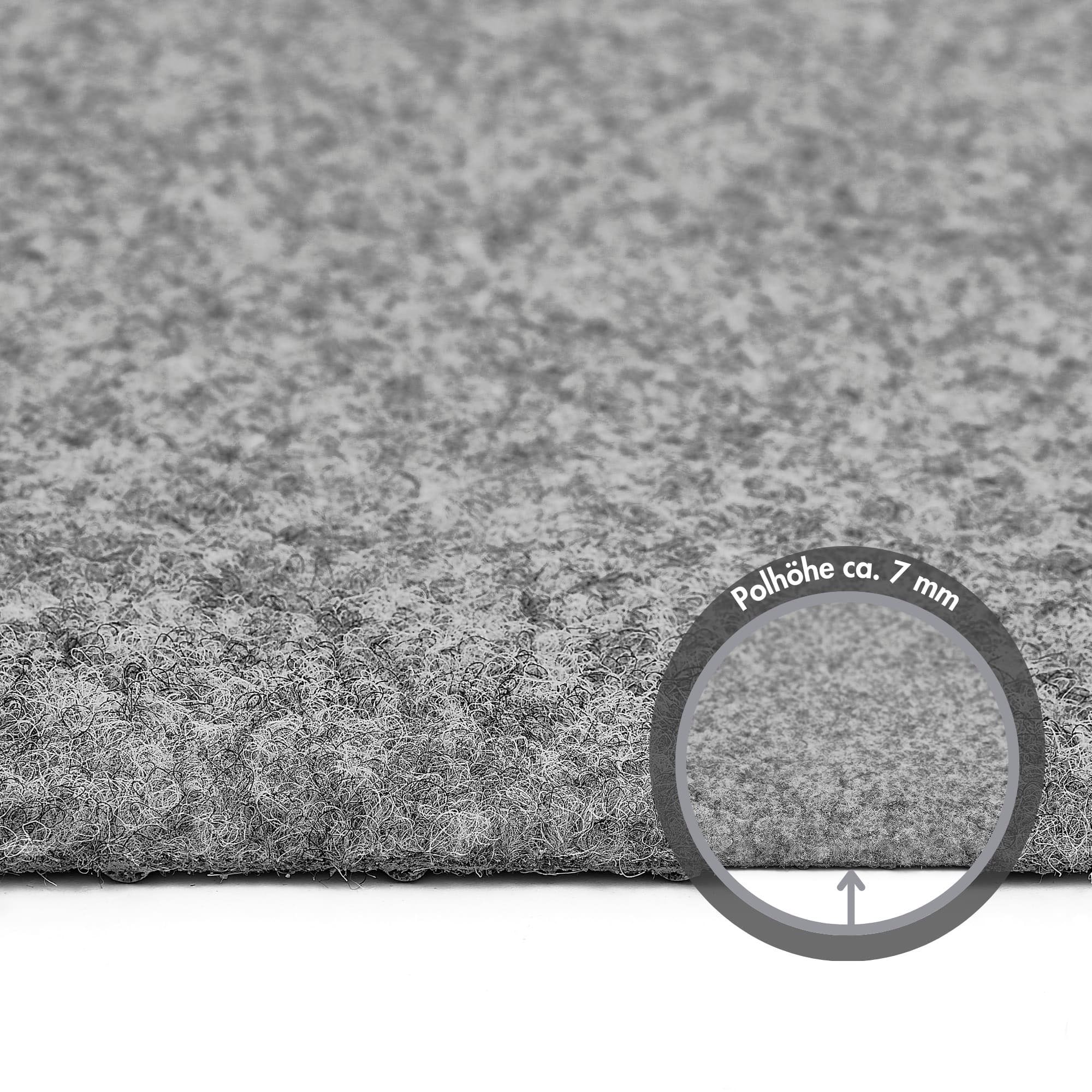 Andiamo Kunstrasen »Aberdeen, Made in Belgium«, rechteckig, 10 mm Höhe, aus Nadelfilz, mit Drainagenoppen, für Balkon, Terasse, Wintergarten