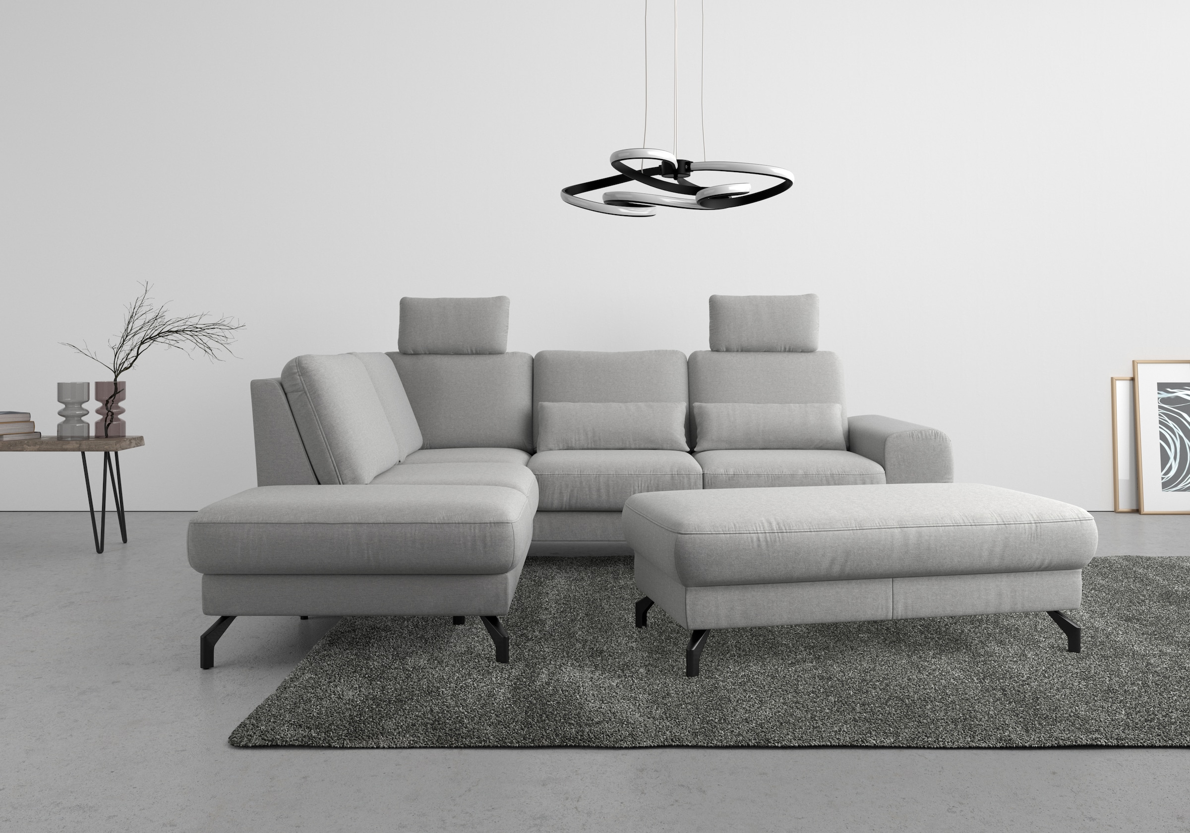 sit&more Ecksofa "Cinturo L-Form" inklusive Sitztiefenverstellung und Feder günstig online kaufen