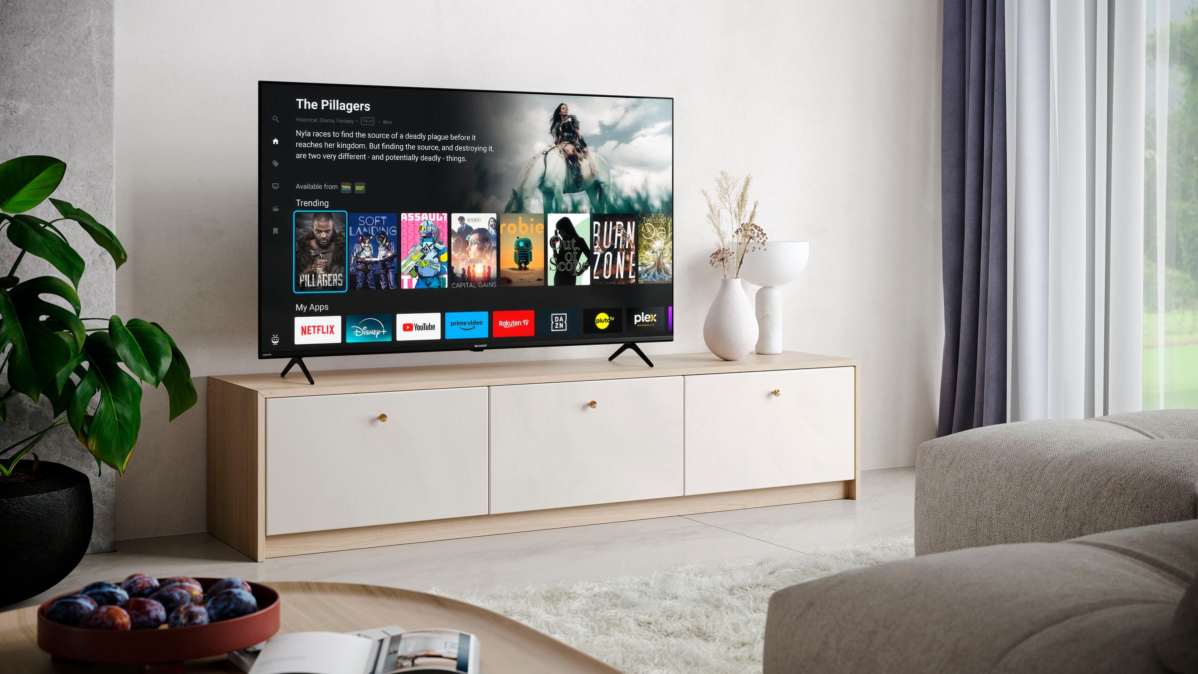 Sharp LED-Fernseher »4T-C50GK_«, 4K Ultra HD, Smart-TV