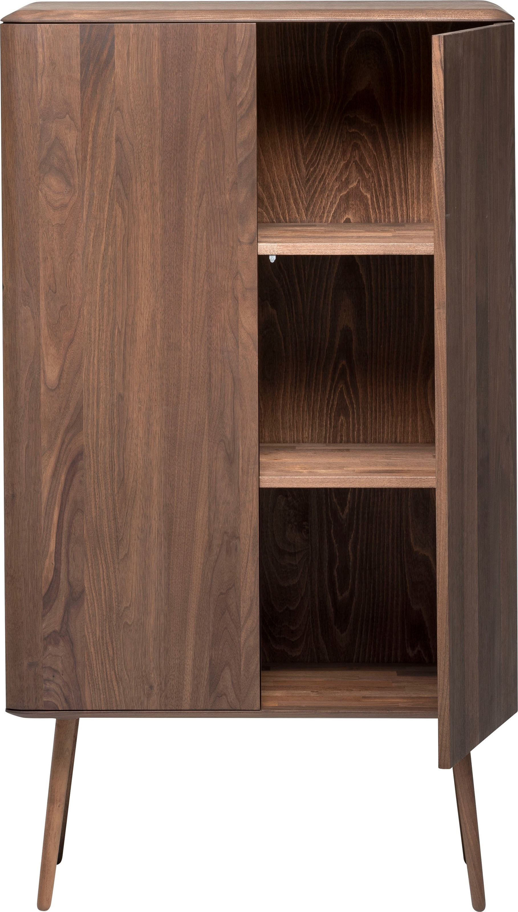 whiteoak Highboard, extravagantes Design in hochwertiger Qualität