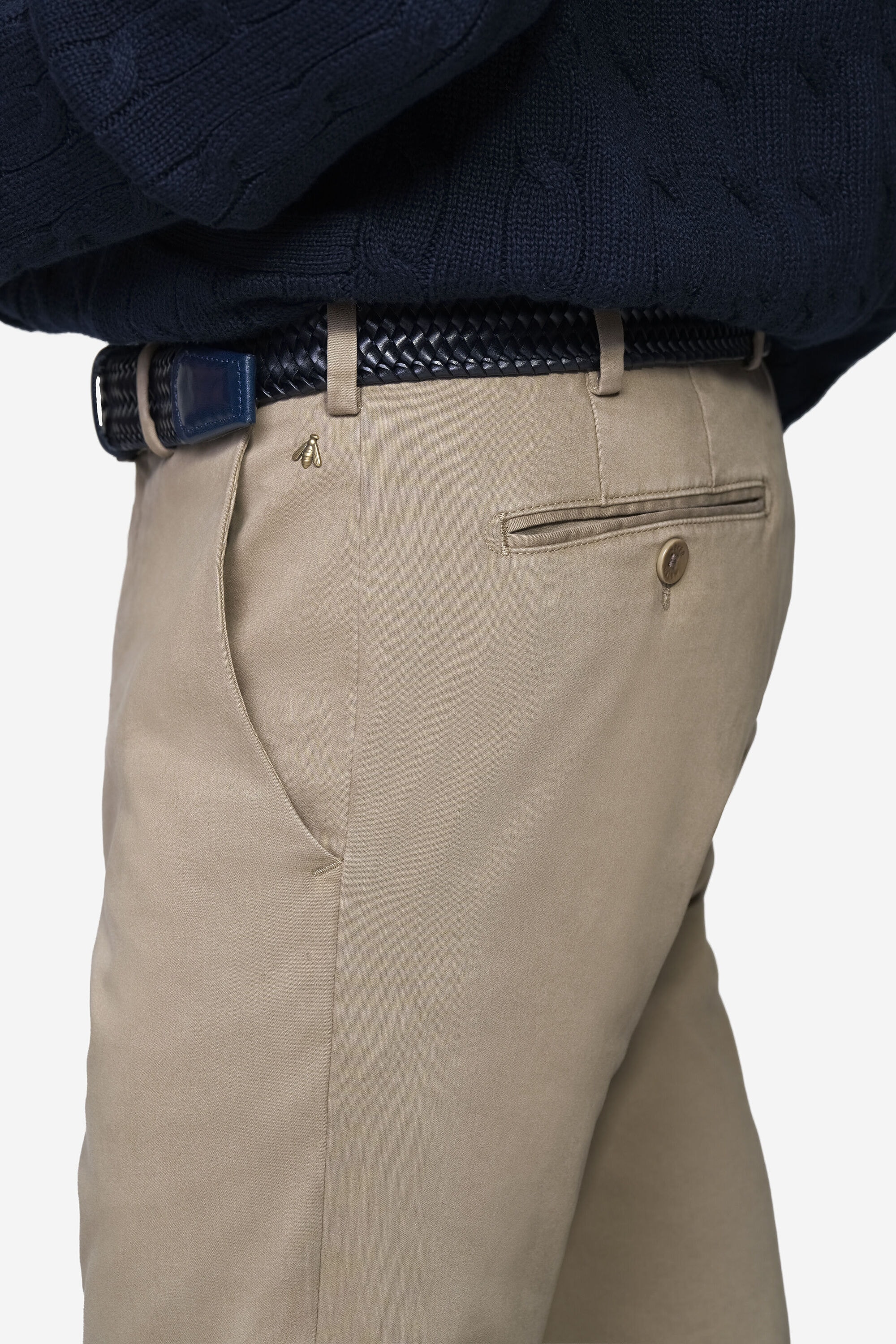 MEYER Chinos »Bonn 2-8555«  in Pima-Satin