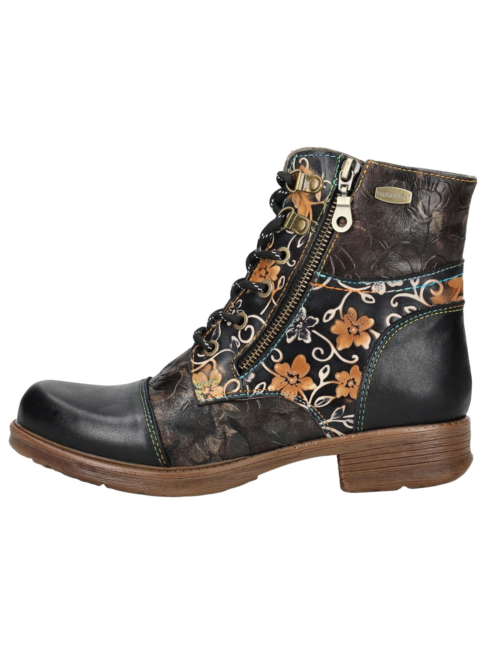 LAURA VITA Schnürstiefelette »LAURA VITA Stiefelette Leder/Textil«