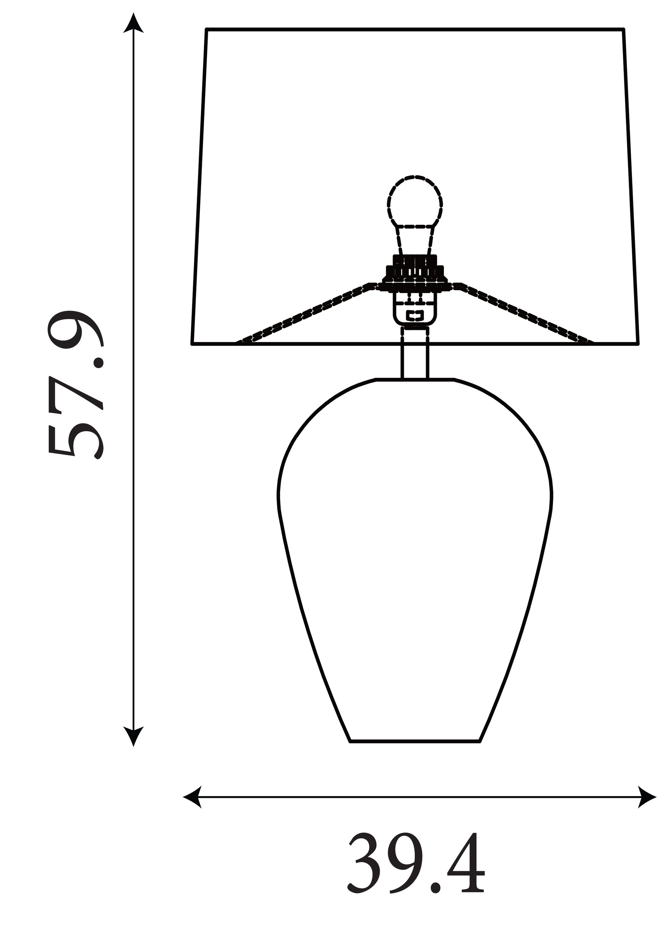 Searchlight Tischleuchte »Rosetta 1Lt Tischleuchte, Bronzeharz und weißer Leinenschirm« E27 1 Stk.