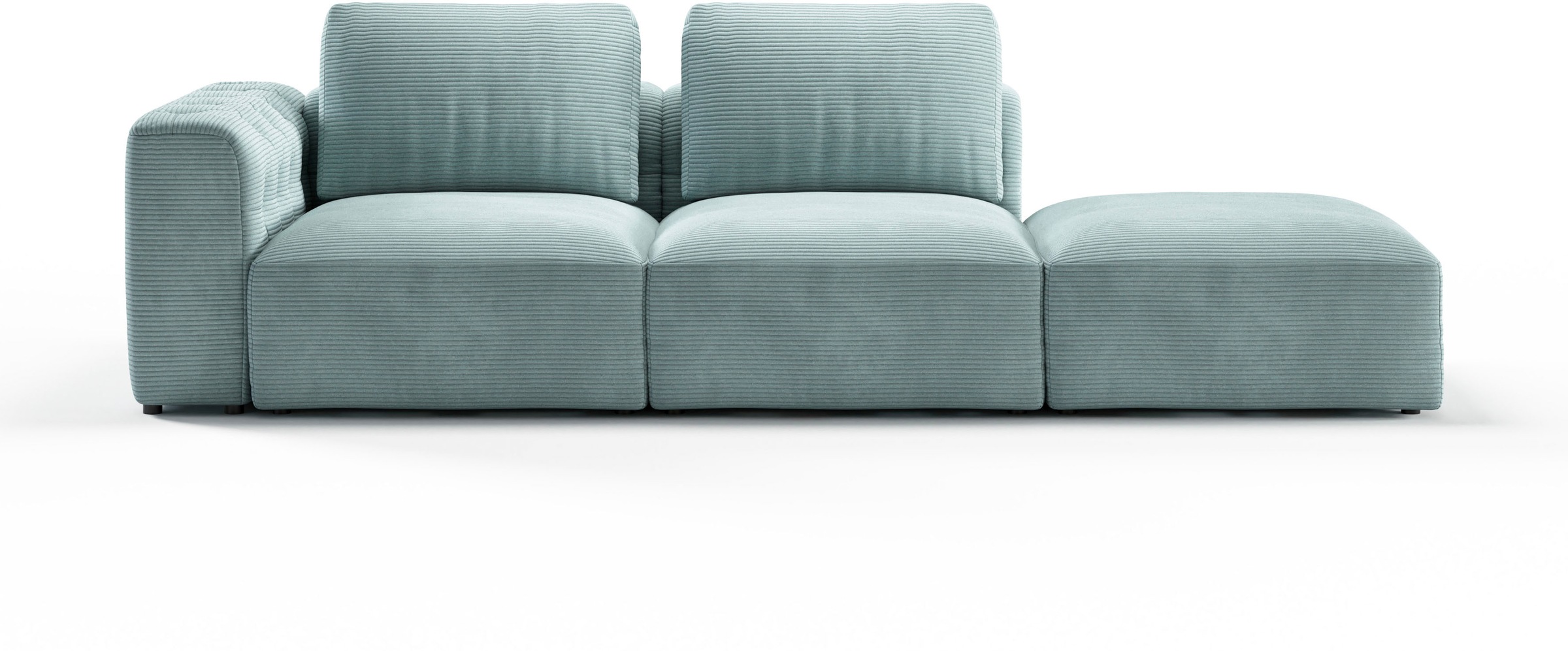 RAUM.ID Chaiselongue »Cushid«, Modul-Sofa, bestehend aus 2-Sitzer und Hocker