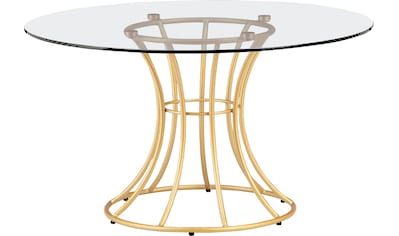 Leonique Couchtisch »Danice«, mit runder Tischplatte in modernem Design kaufen